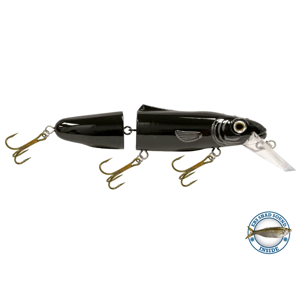 Livingston Lures Pounder – EBS Jointed Crankbait for Musky & Pike | Color Sound: Whitefish / Herring Sound Crappie
