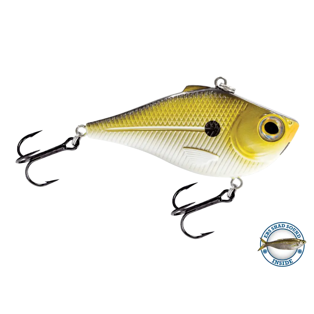 Livingston Lures Pro Ripper Magnum – 1 oz EBS Lipless Crankbait for Bass | Color: Chartreuse Shad Black Back Chrome
