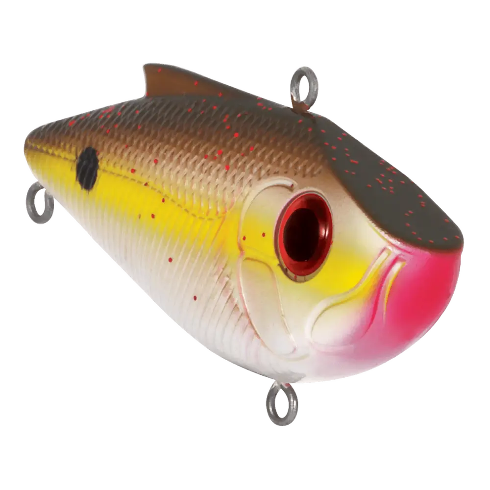 Livingston Lures Pro Ripper SW – EBS Lipless Crankbait for Bass & Striper | Color: Black Back Chrome Shad Blue Real XXX