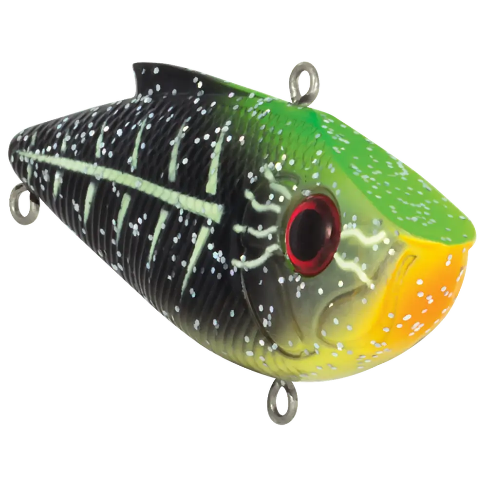 Livingston Lures Pro Ripper SW – EBS Lipless Crankbait for Bass & Striper | Color: Black Back Chrome Shad Blue Real XXX