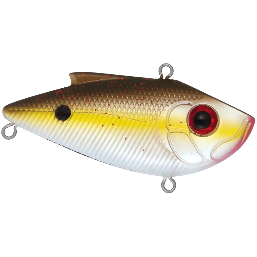 Livingston Lures Pro Ripper SW – EBS Lipless Crankbait for Bass & Striper | Color: Black Back Chrome Shad Blue Real XXX