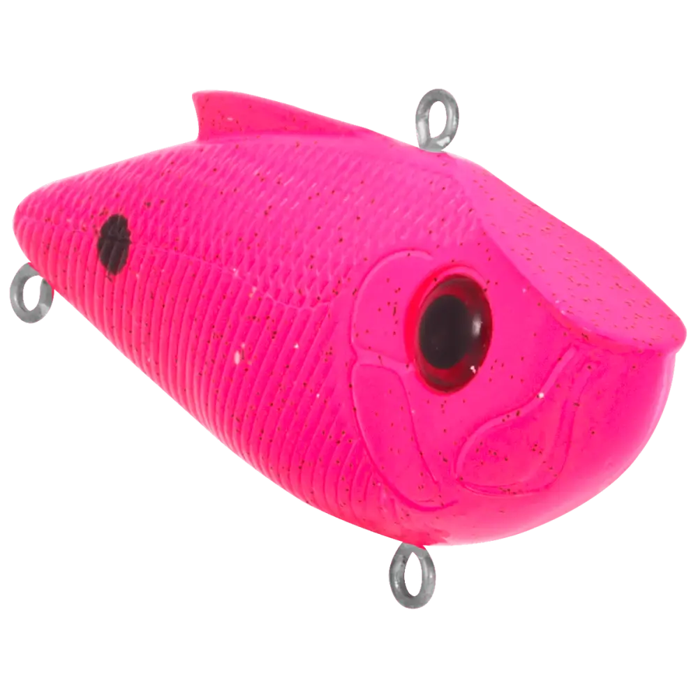 Livingston Lures Pro Ripper SW – EBS Lipless Crankbait for Bass & Striper | Color: Black Back Chrome Shad Blue Real XXX
