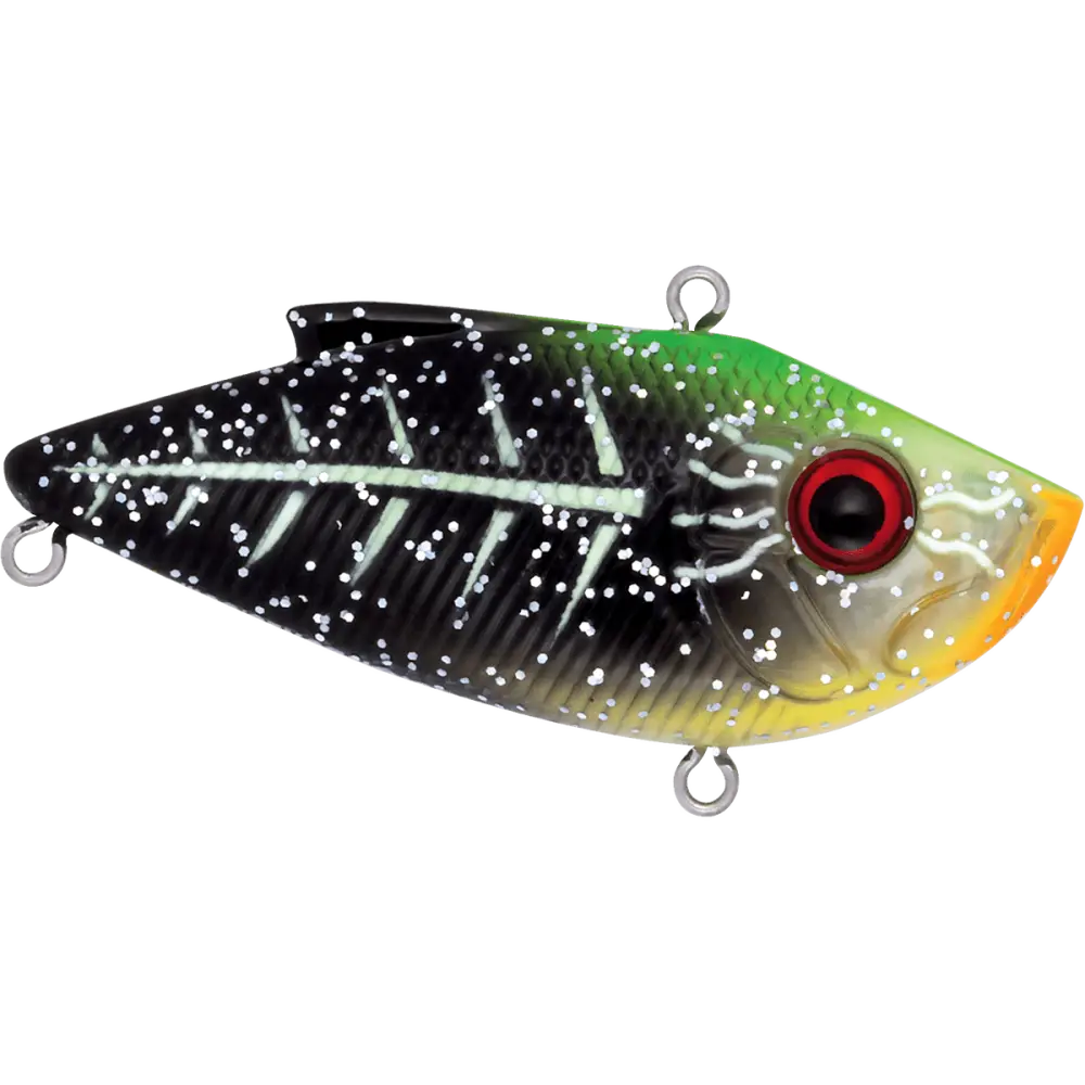 Livingston Lures Pro Ripper SW – EBS Lipless Crankbait for Bass & Striper | Color: Black Back Chrome Shad Blue Real XXX