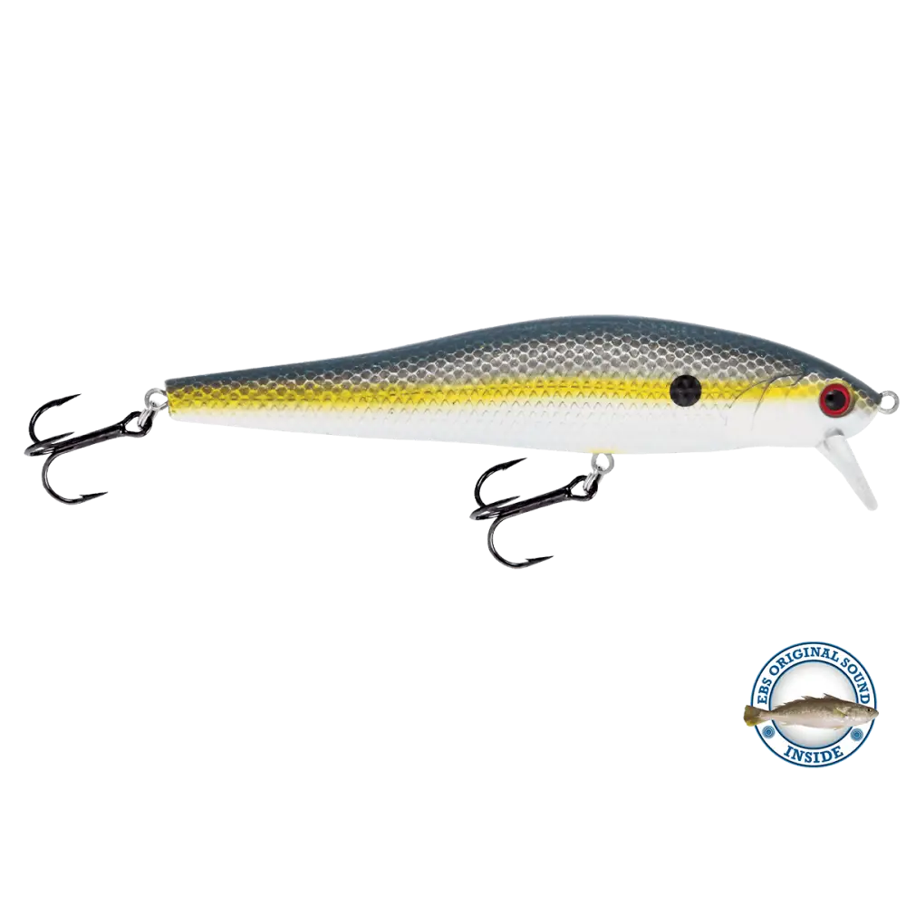 Livingston Lures StickMaster 127 – EBS Jerkbait | 5’’ /.89oz | Monster Mike Series | Color: Chartreuse Shad Blue Pearl