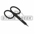 Loon™ - Ergo Prime 6’’ Curved Shears w/ Precision Peg | Color: Black Yellow - Fly Tying Scissors