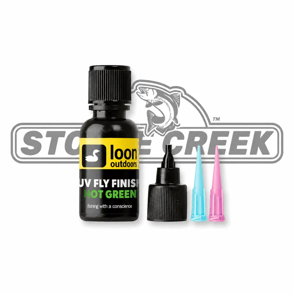 Loon™ UV Fly Finish - Standard & ’HOT’ Colors | Color: Black Blue Brown Olive Orange Red Smoke White Yellow Hot Green