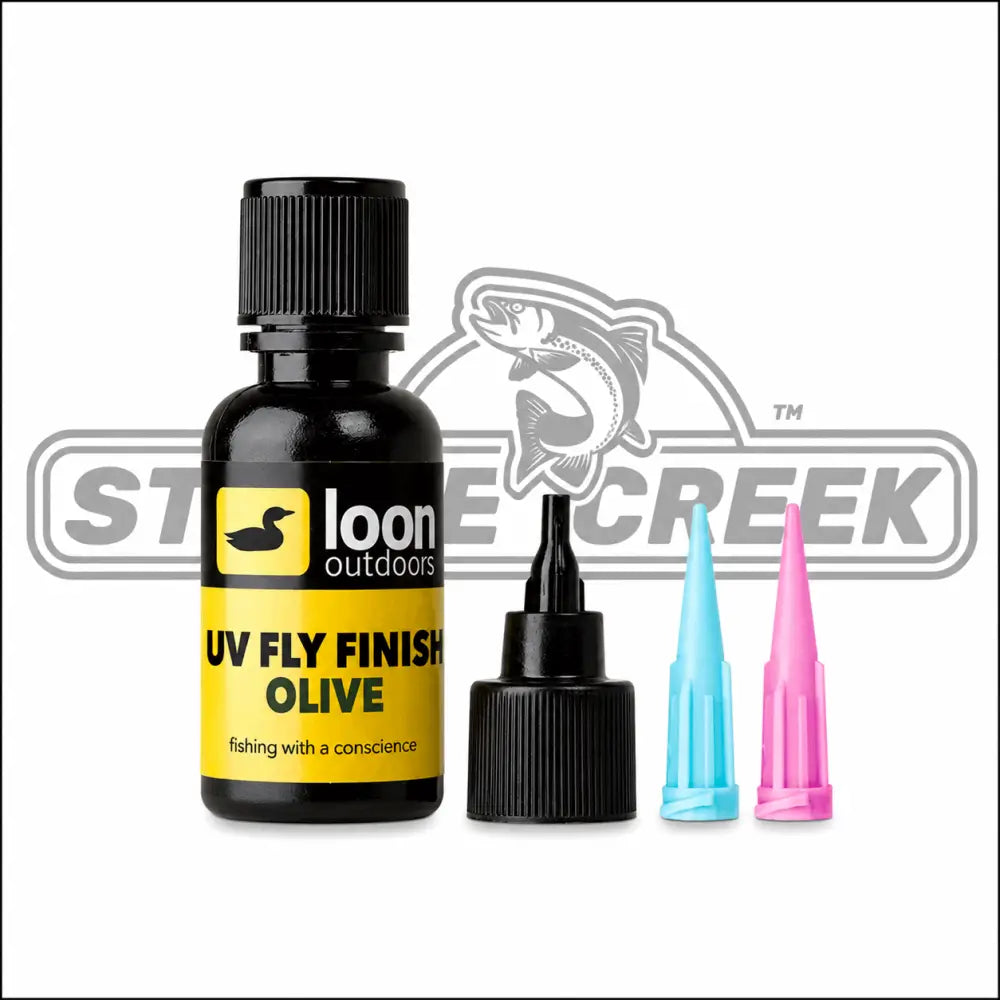 Loon™ UV Fly Finish - Standard & ’HOT’ Colors | Color: Black Blue Brown Olive Orange Red Smoke White Yellow Hot Green