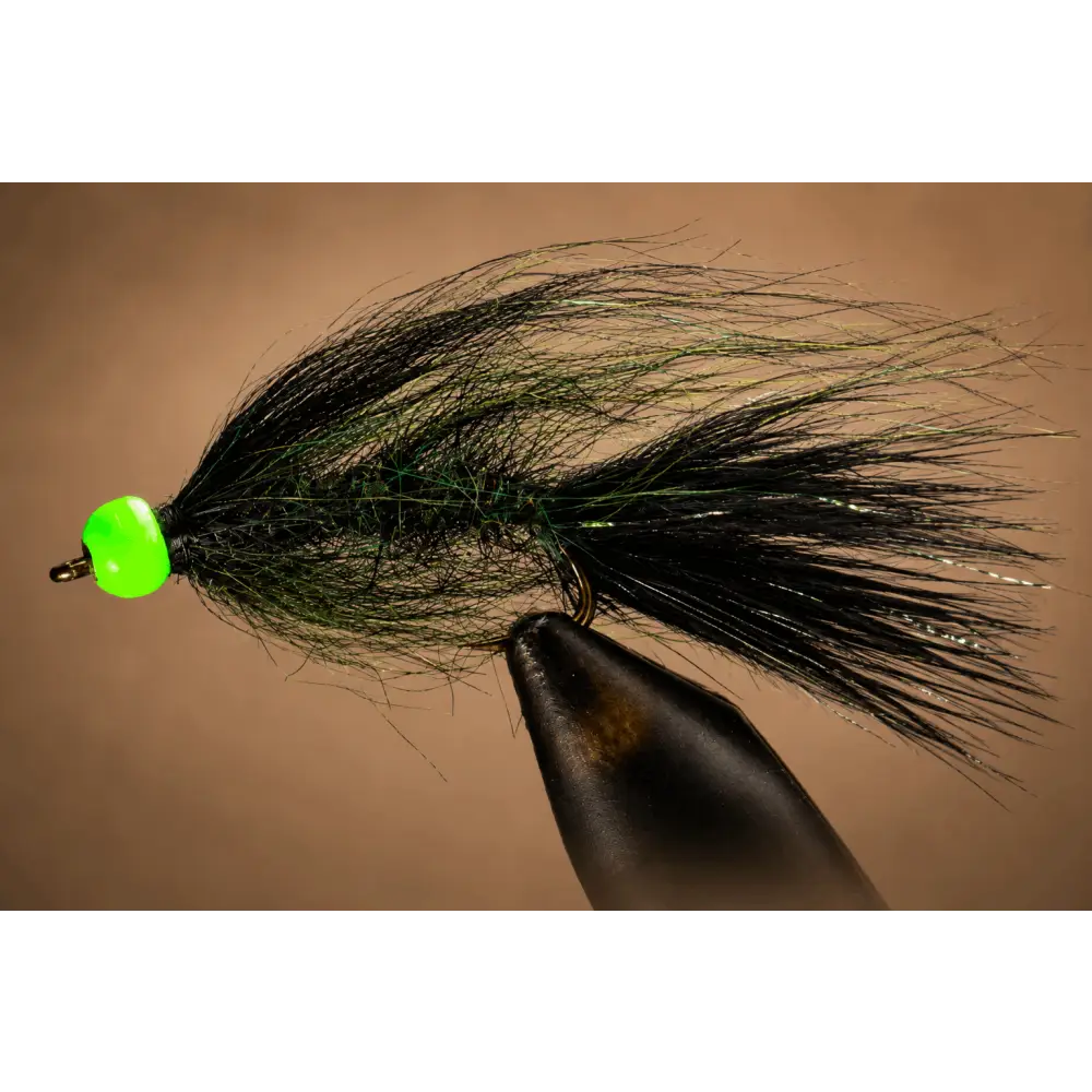 Mohair Leech - Hot Head | Color: Canadian Brown Black Blood Pond Olive | Size: 8 10 12 - Artificial Fishing Flies