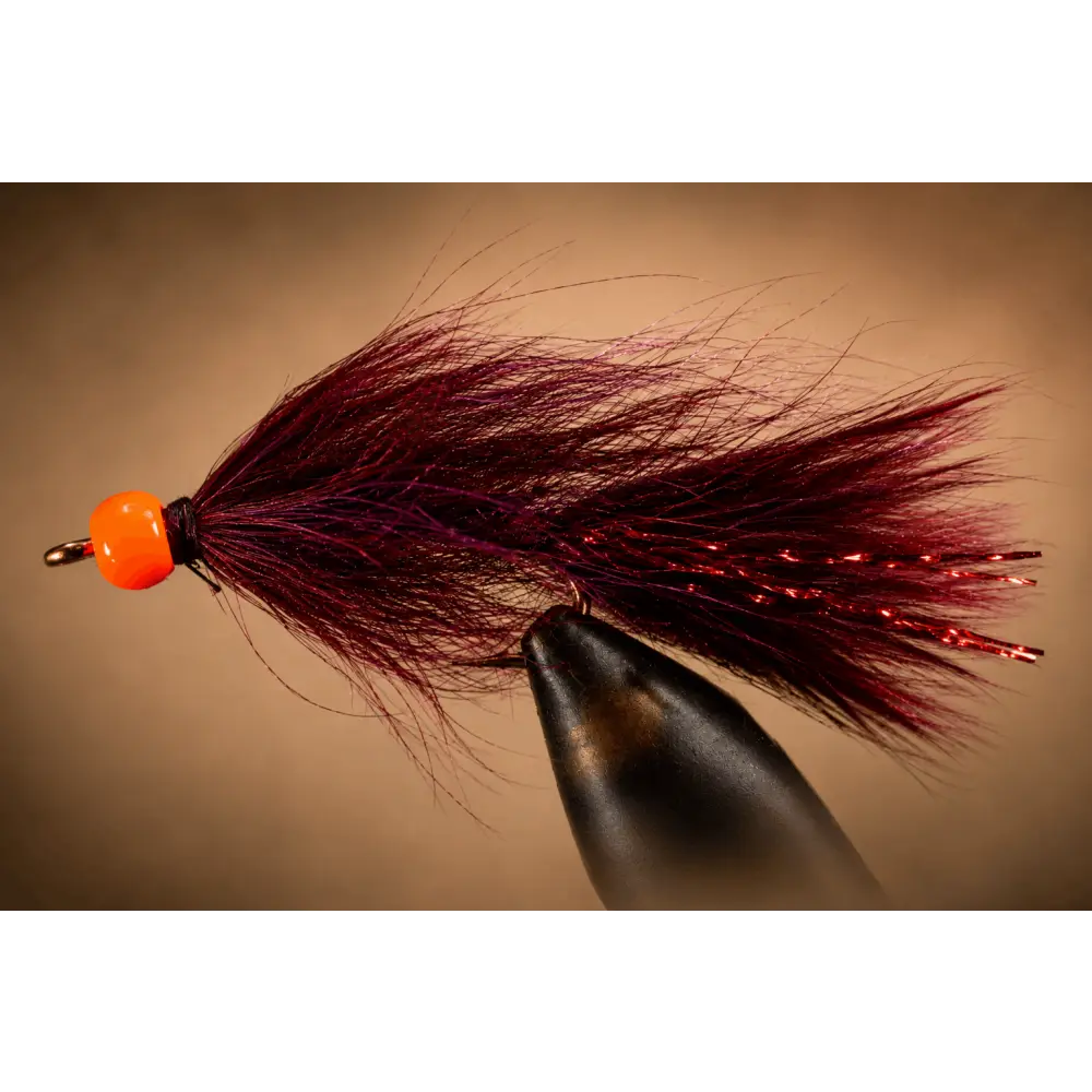 Mohair Leech - Hot Head | Color: Canadian Brown Black Blood Pond Olive | Size: 8 10 12 - Artificial Fishing Flies