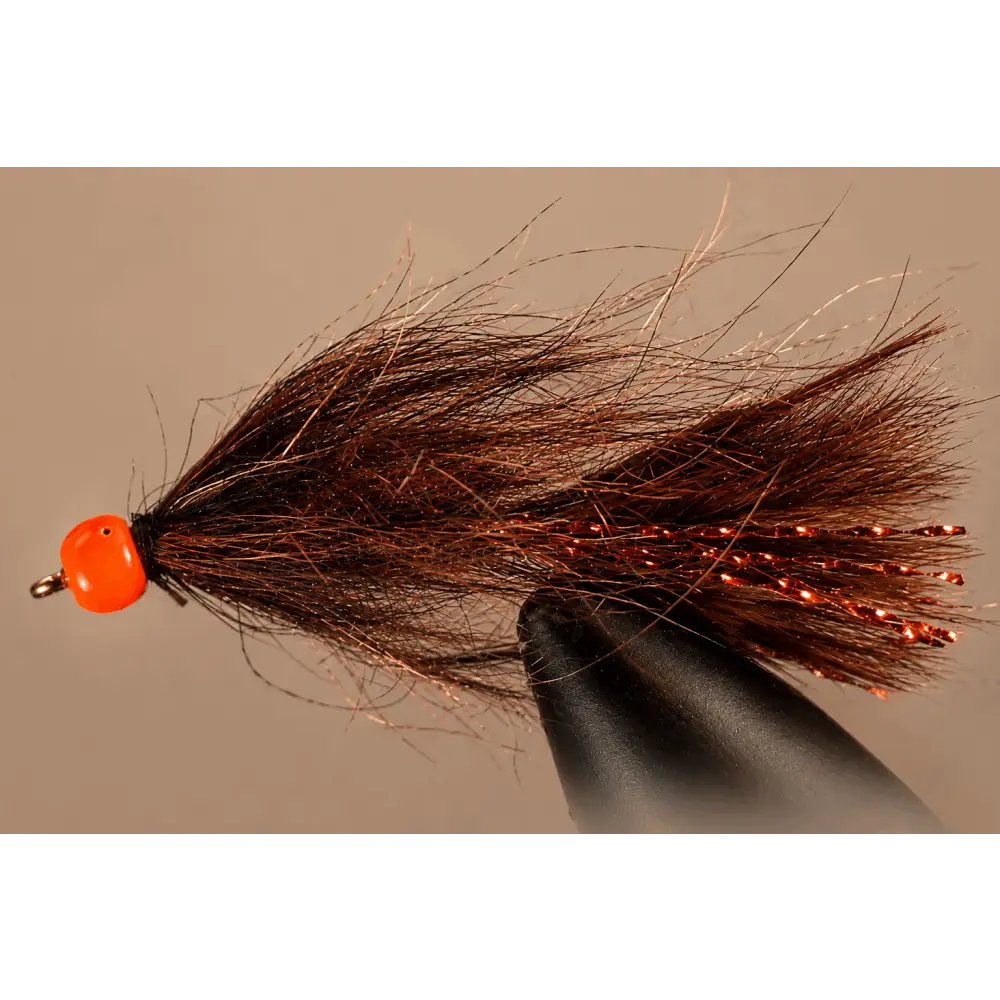 Mohair Leech - Hot Head | Color: Canadian Brown Black Blood Pond Olive | Size: 8 10 12 - Artificial Fishing Flies