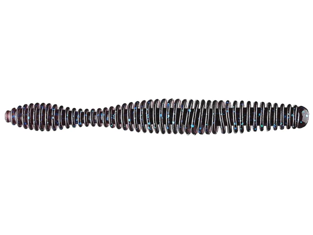 MONSTERBASS Airtail Rattler 5’’ Soft Plastic Worm | Color: Trophy Hunter Green Pumpkin Black Blue Flk Red Bug
