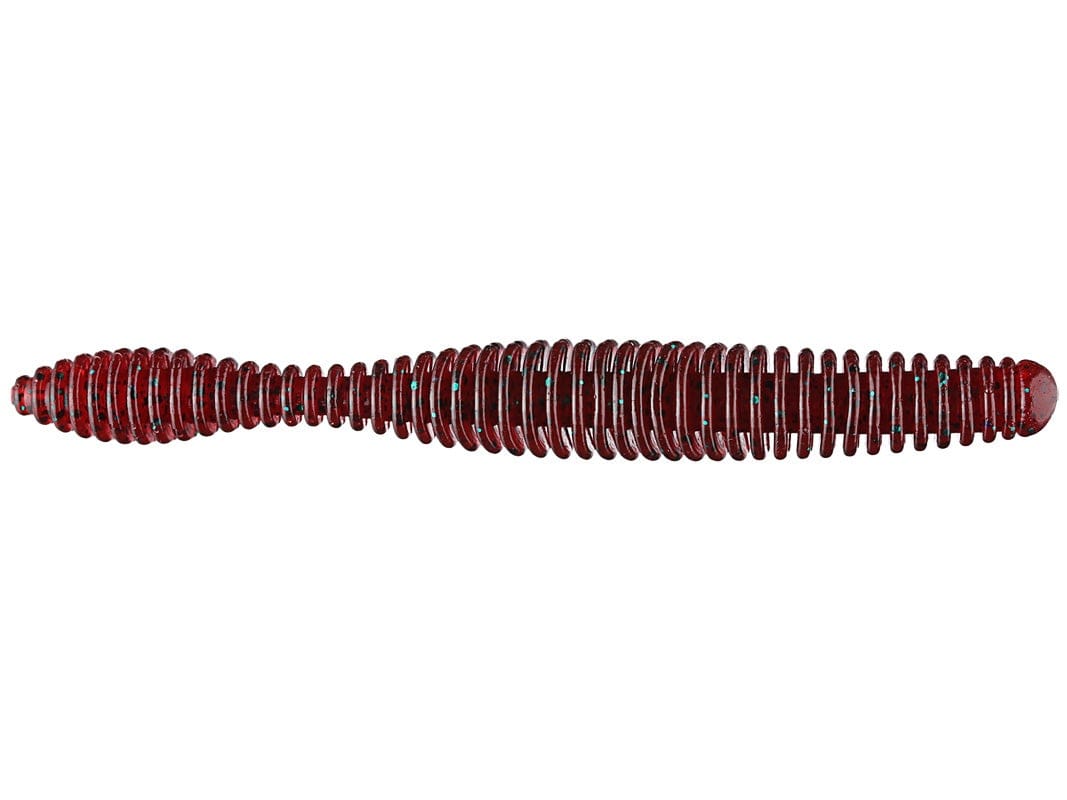 MONSTERBASS Airtail Rattler 5’’ Soft Plastic Worm | Color: Trophy Hunter Green Pumpkin Black Blue Flk Red Bug