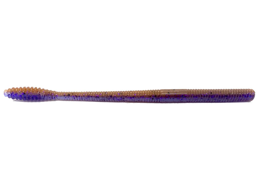 MONSTERBASS Airtail Wiggler 6.5’’ Soft Plastic Finesse Worm | Color: Ballistic Bluegill Black Blue Flake Green Pumpkin