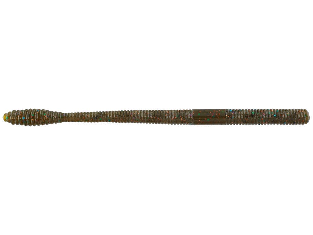 MONSTERBASS Airtail Wiggler 6.5’’ Soft Plastic Finesse Worm | Color: Ballistic Bluegill Black Blue Flake Green Pumpkin