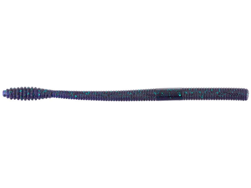 MONSTERBASS Airtail Wiggler 6.5’’ Soft Plastic Finesse Worm | Color: Ballistic Bluegill Black Blue Flake Green Pumpkin