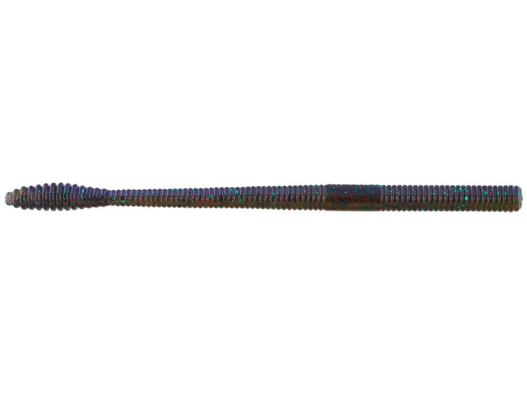 MONSTERBASS Airtail Wiggler 6.5’’ Soft Plastic Finesse Worm | Color: Ballistic Bluegill Black Blue Flake Green Pumpkin