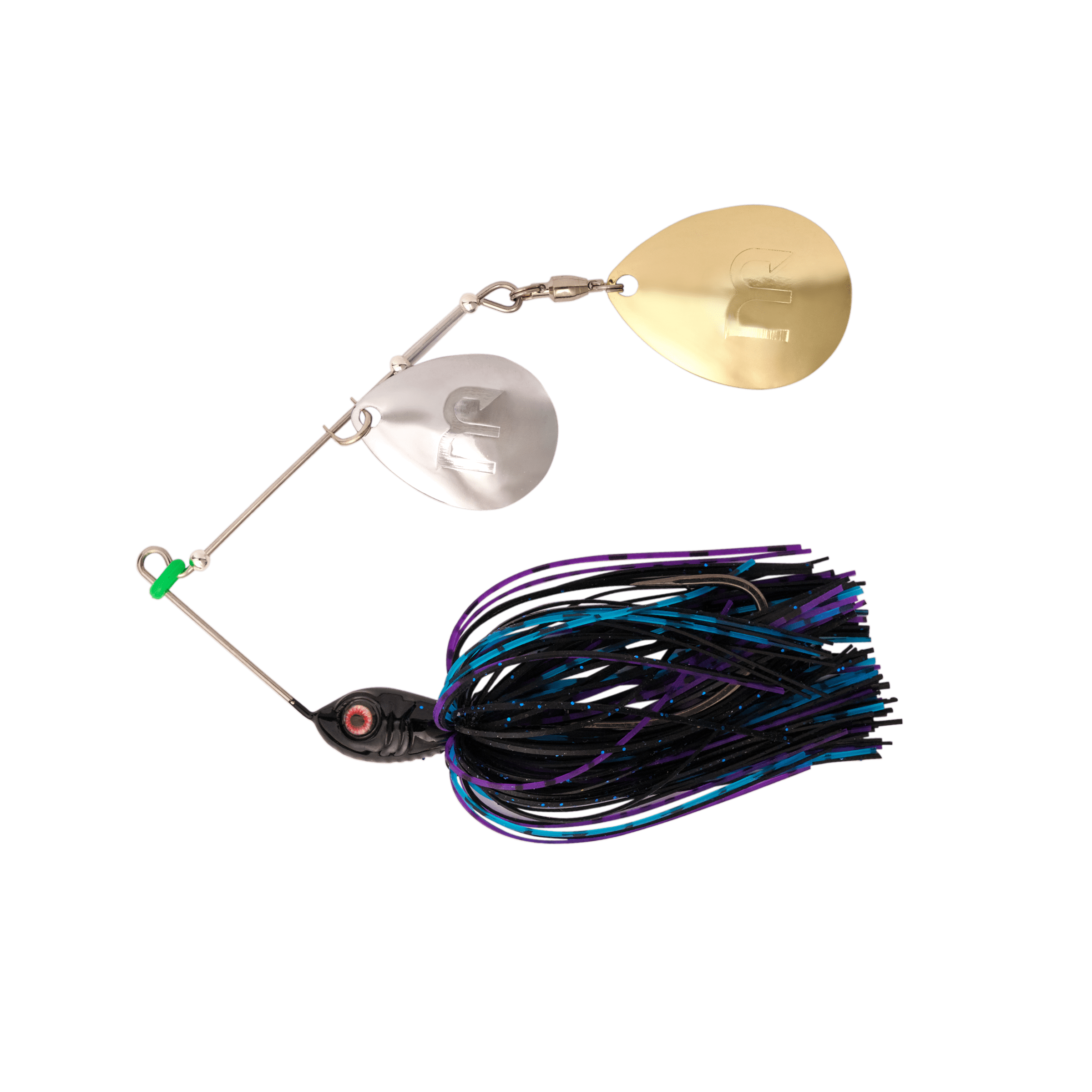 MONSTERBASS Blade Burner Colorado Spinnerbait | 3/8 oz Bass | Color: LIMITED EDITION: Grape Ape Chartreuse/White