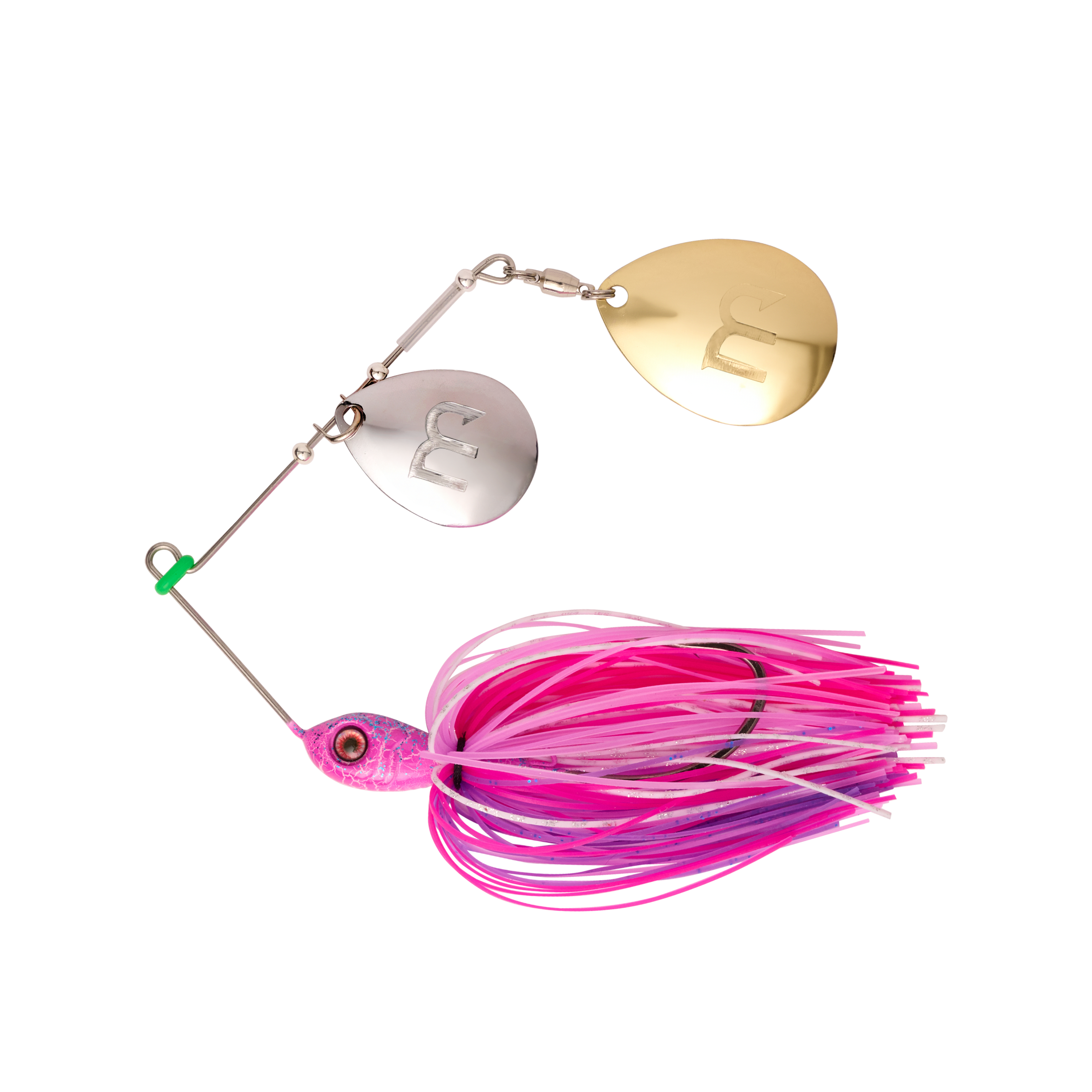 MONSTERBASS Blade Burner Colorado Spinnerbait | 3/8 oz Bass | Color: LIMITED EDITION: Grape Ape Chartreuse/White