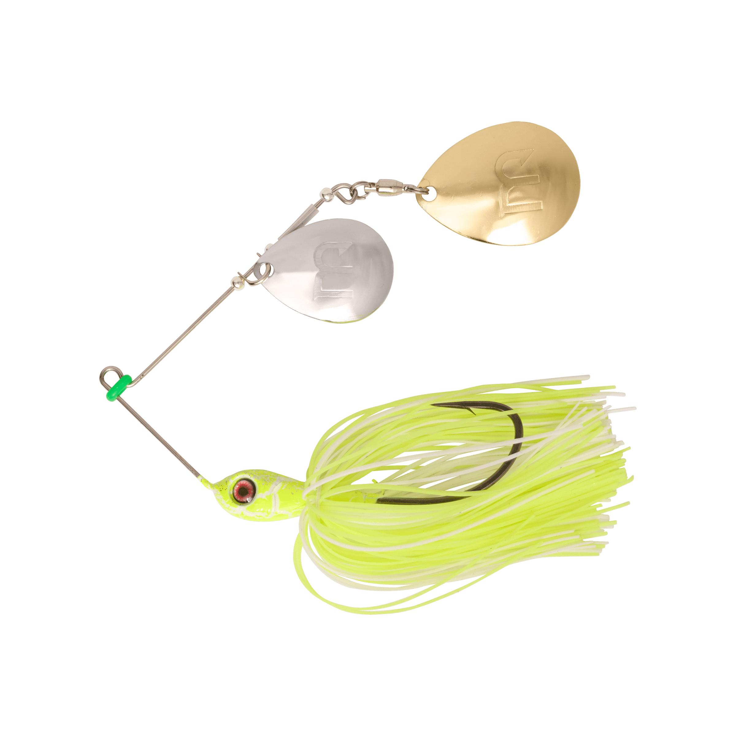MONSTERBASS Blade Burner Colorado Spinnerbait | 3/8 oz Bass | Color: LIMITED EDITION: Grape Ape Chartreuse/White