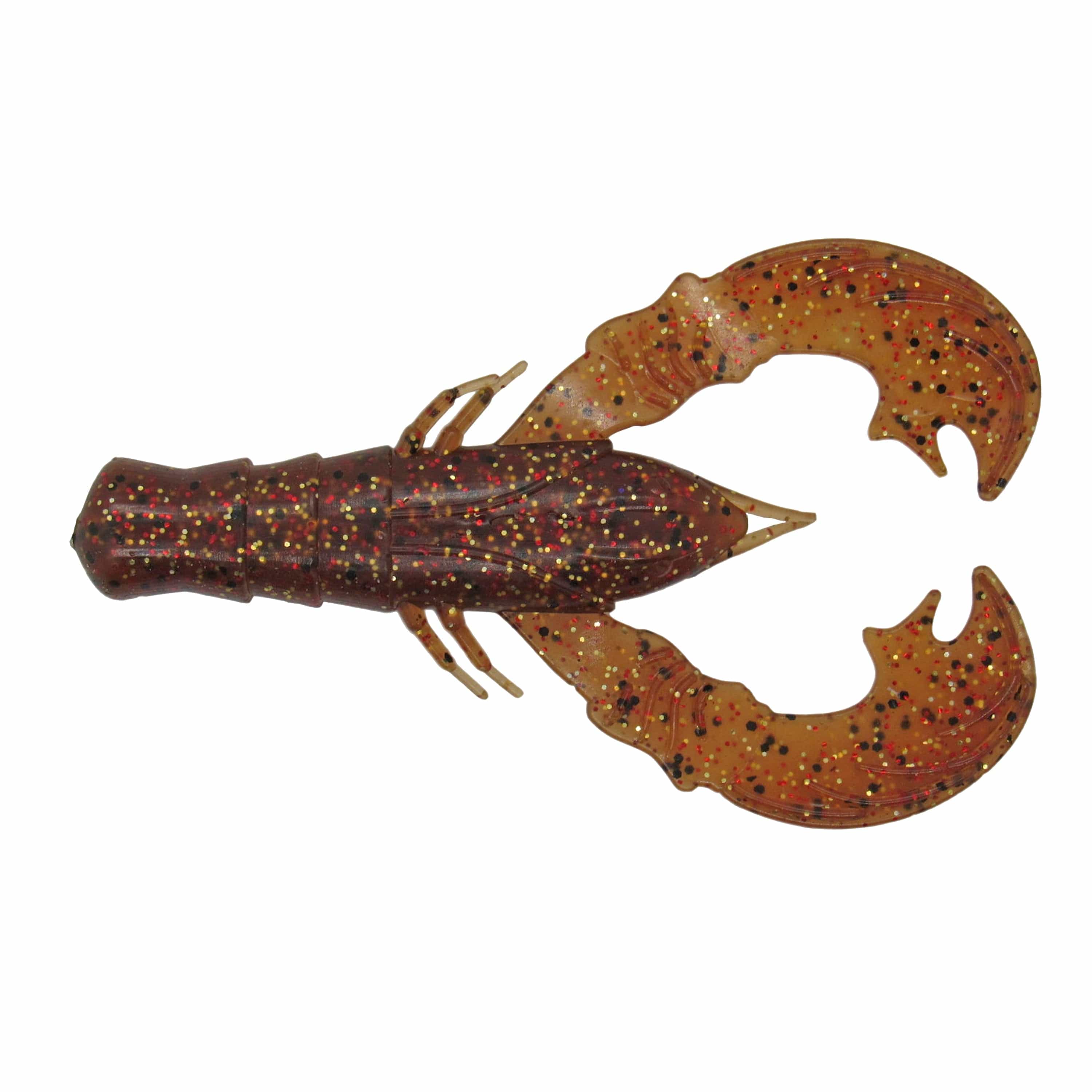 MONSTERBASS Crush Craw 4’’ Soft Plastic Crawfish Bait | Color: Green Pumpkin Watermelon Red Flake Magic Black Blue PB&J