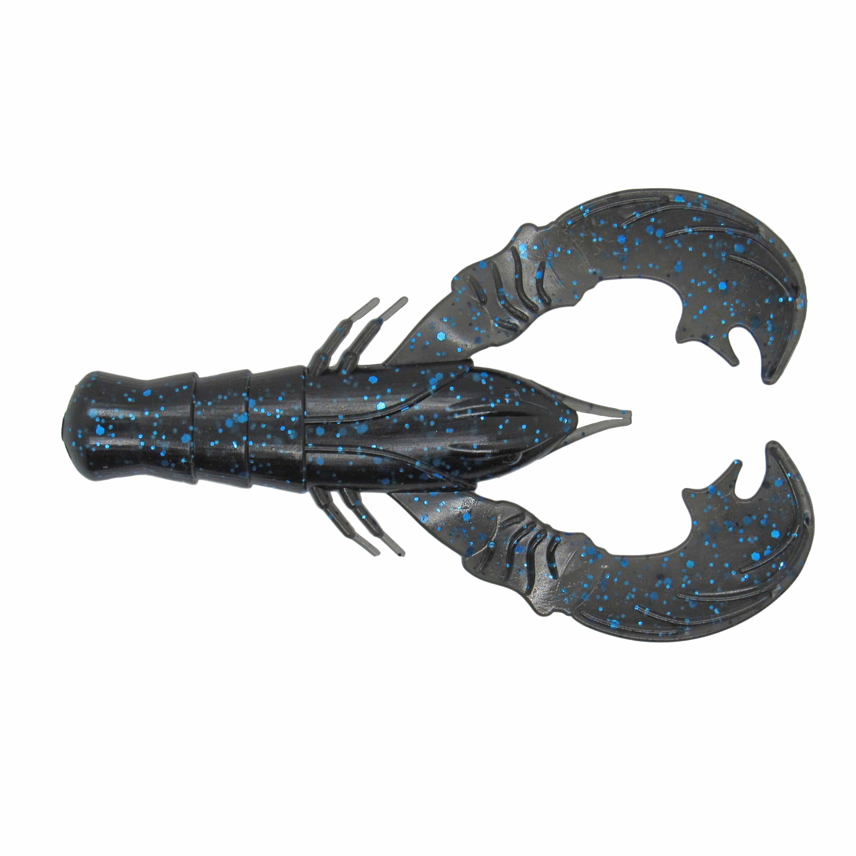 MONSTERBASS Crush Craw 4’’ Soft Plastic Crawfish Bait | Color: Green Pumpkin Watermelon Red Flake Magic Black Blue PB&J