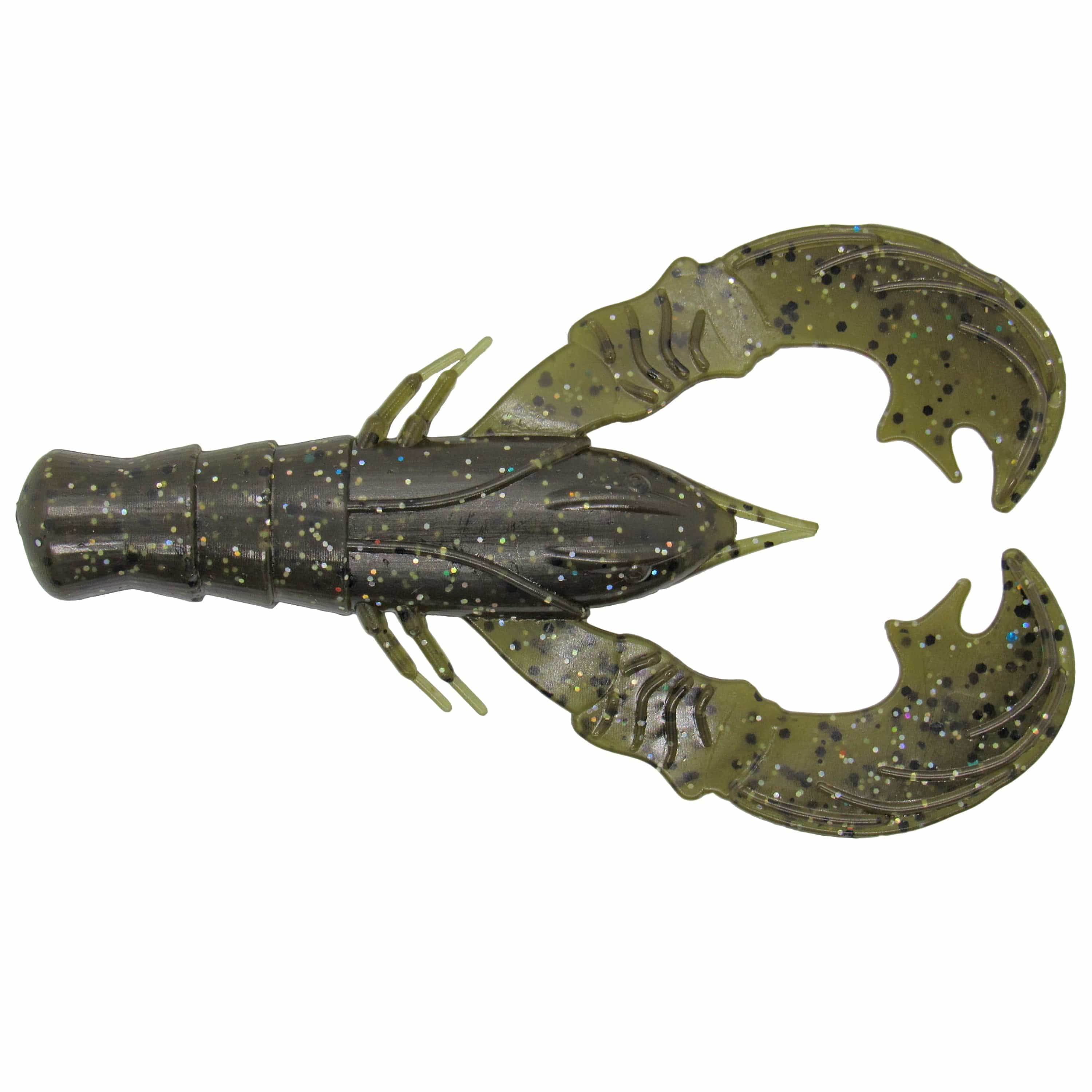 MONSTERBASS Crush Craw 4’’ Soft Plastic Crawfish Bait | Color: Green Pumpkin Watermelon Red Flake Magic Black Blue PB&J