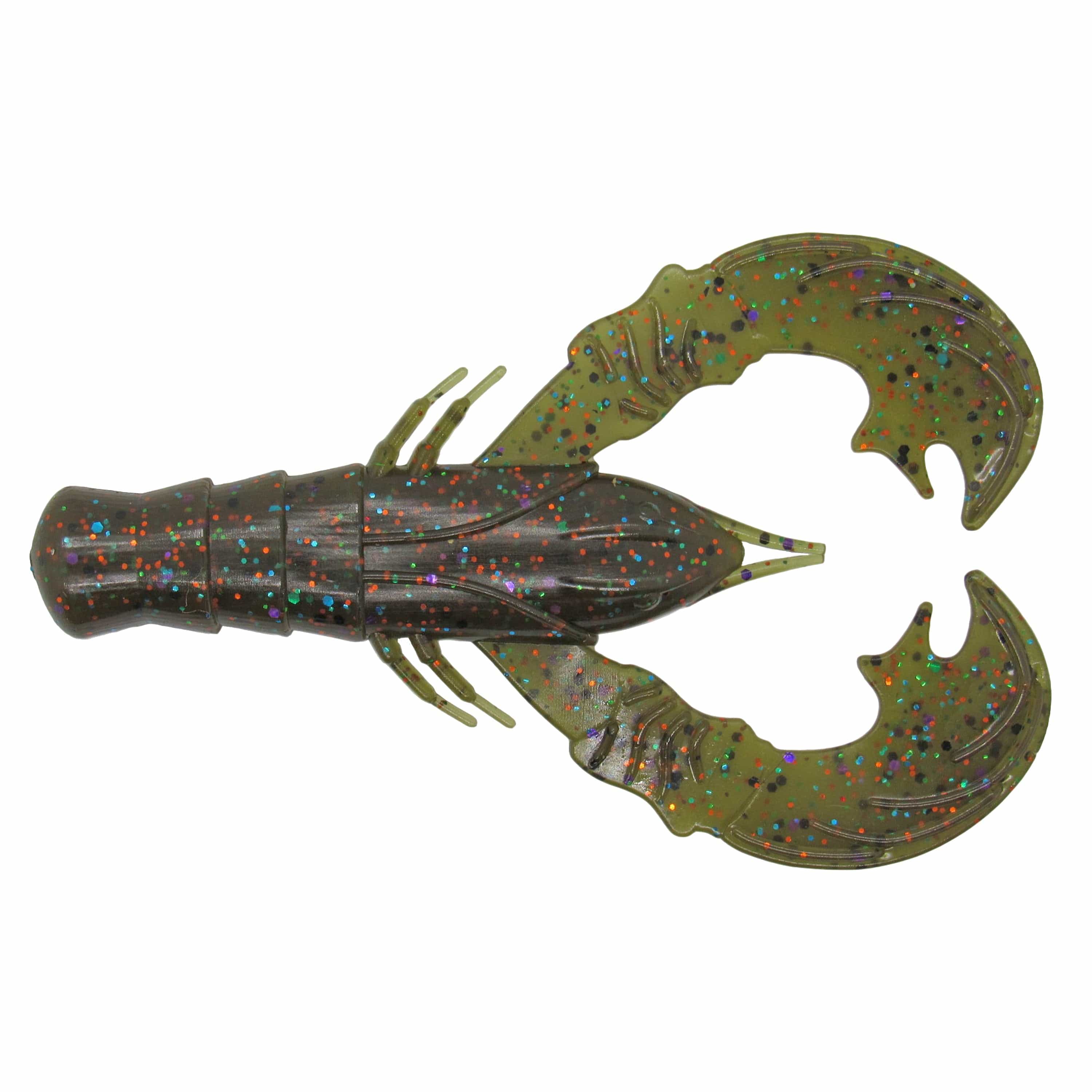 MONSTERBASS Crush Craw 4’’ Soft Plastic Crawfish Bait | Color: Green Pumpkin Watermelon Red Flake Magic Black Blue PB&J