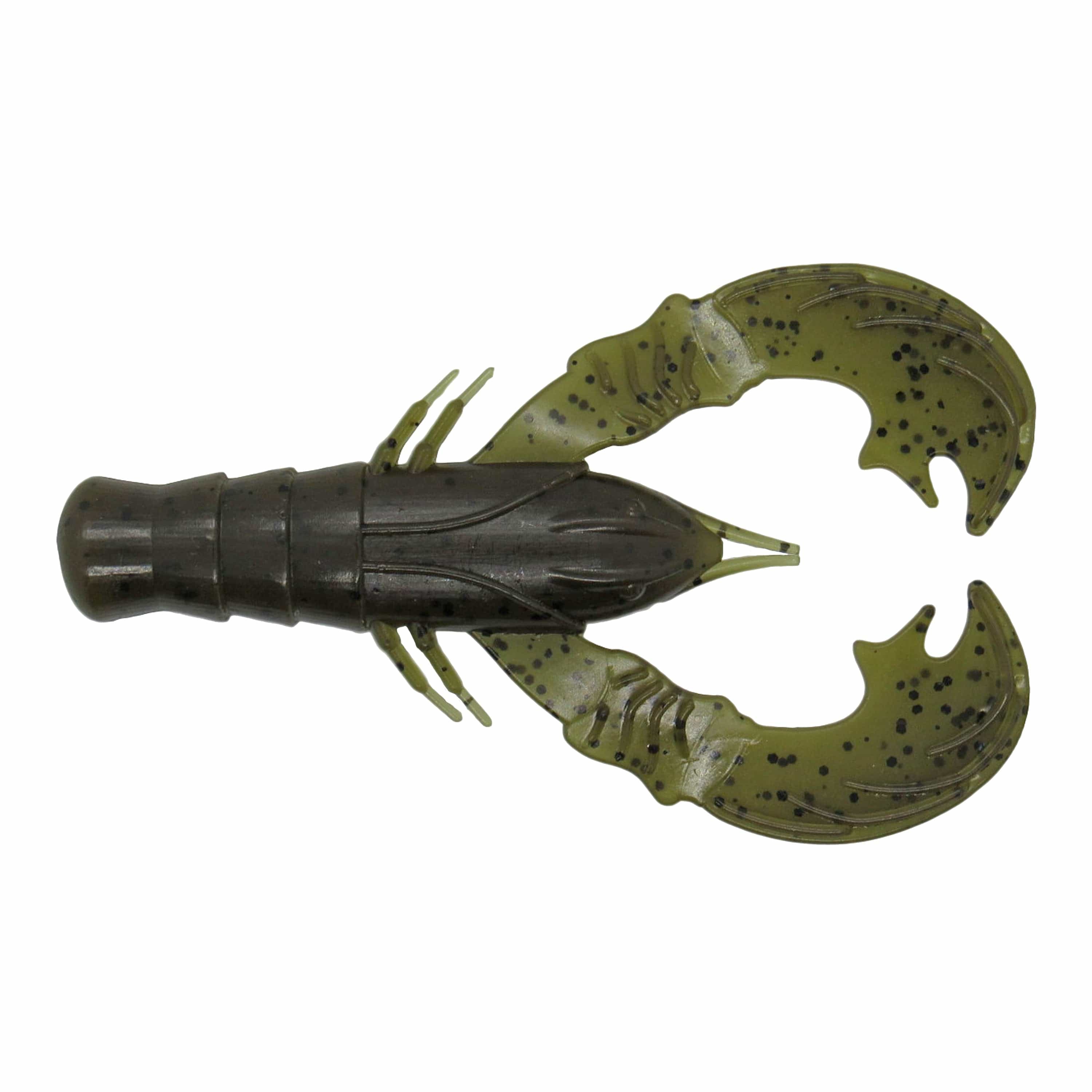 MONSTERBASS Crush Craw 4’’ Soft Plastic Crawfish Bait | Color: Green Pumpkin Watermelon Red Flake Magic Black Blue PB&J