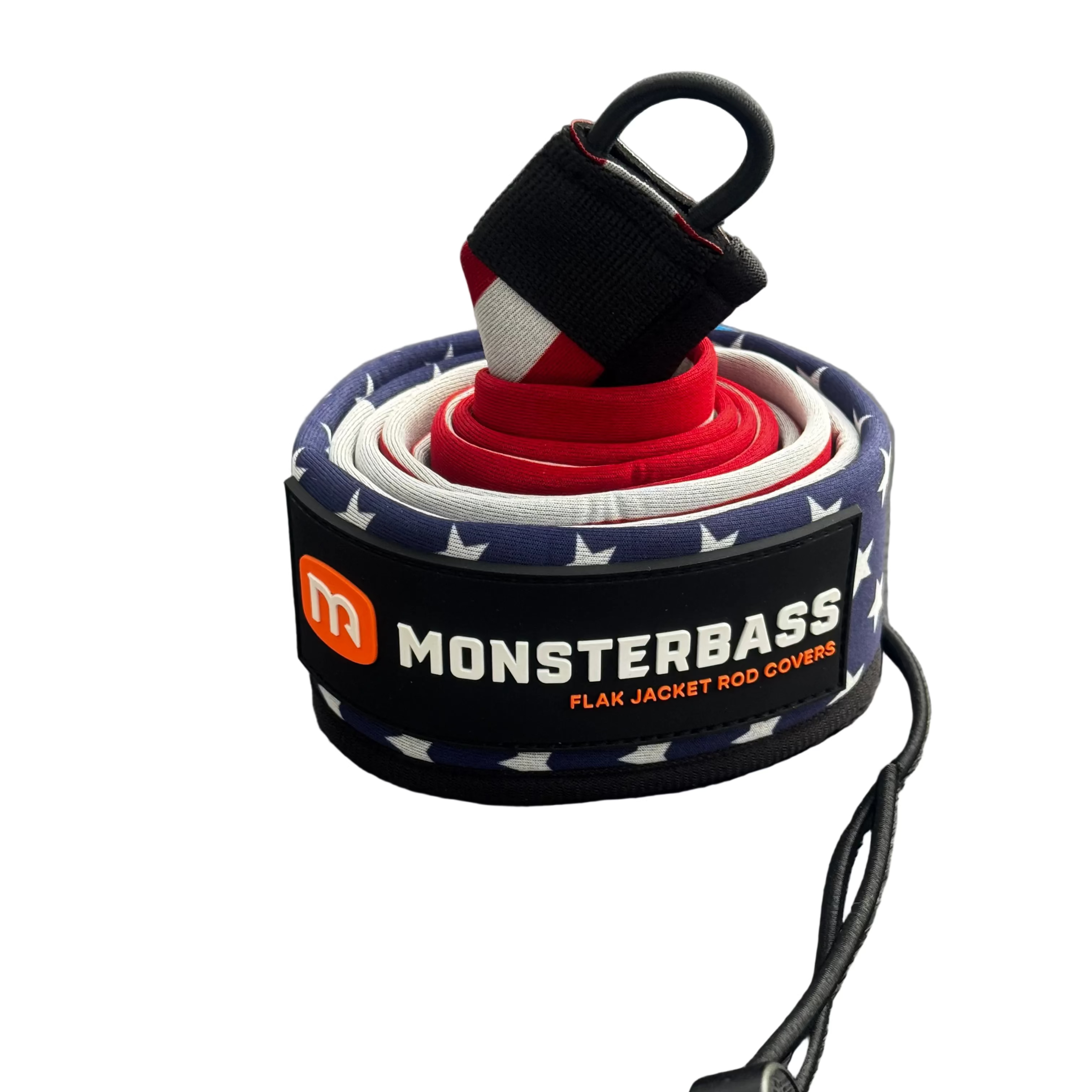 MONSTERBASS Flak Jacket Rod Covers, Spinning & Casting | Type: | Color: Camo Camo2 Black Grey Red USA - Fishing