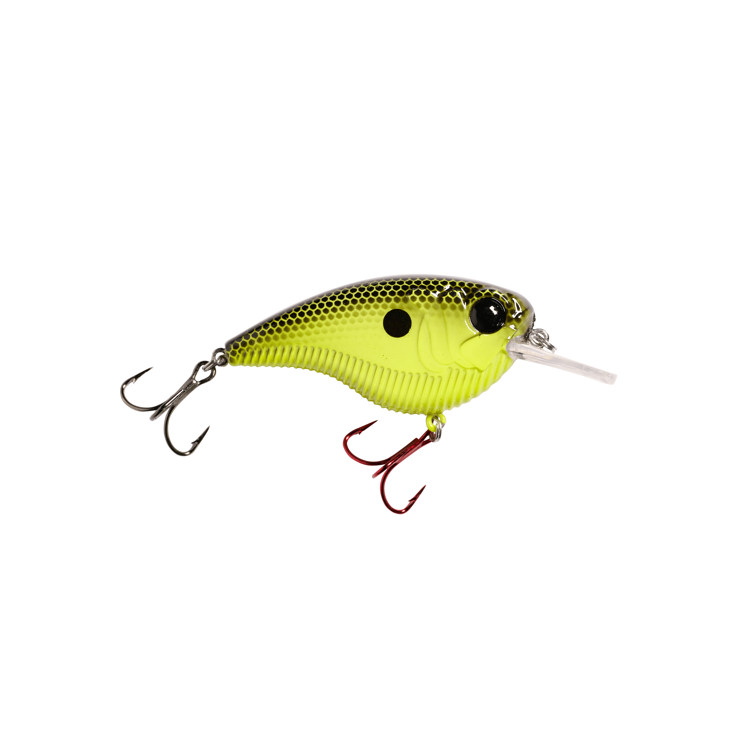 MONSTERBASS Flatline Flat-Sided Crankbait, Shallow Diver 8 Colors | Color: Candy Apple Craw Chartreuse Black Back