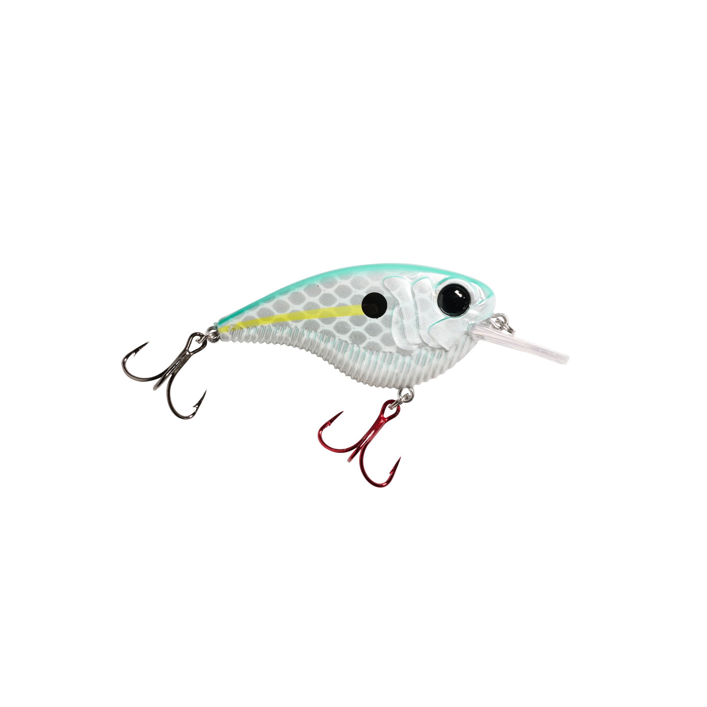MONSTERBASS Flatline Flat-Sided Crankbait, Shallow Diver 8 Colors | Color: Candy Apple Craw Chartreuse Black Back
