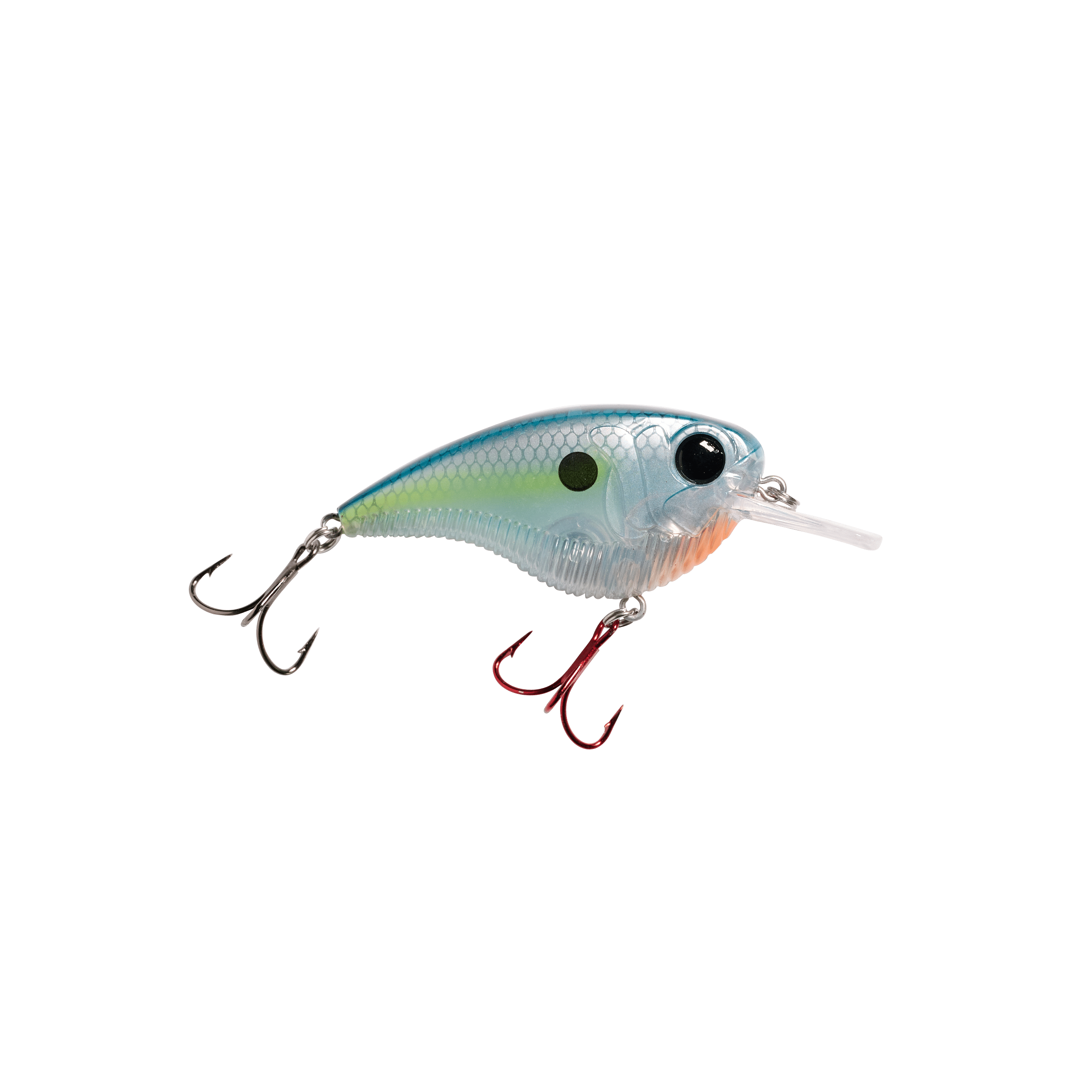 MONSTERBASS Flatline Flat-Sided Crankbait, Shallow Diver 8 Colors | Color: Candy Apple Craw Chartreuse Black Back