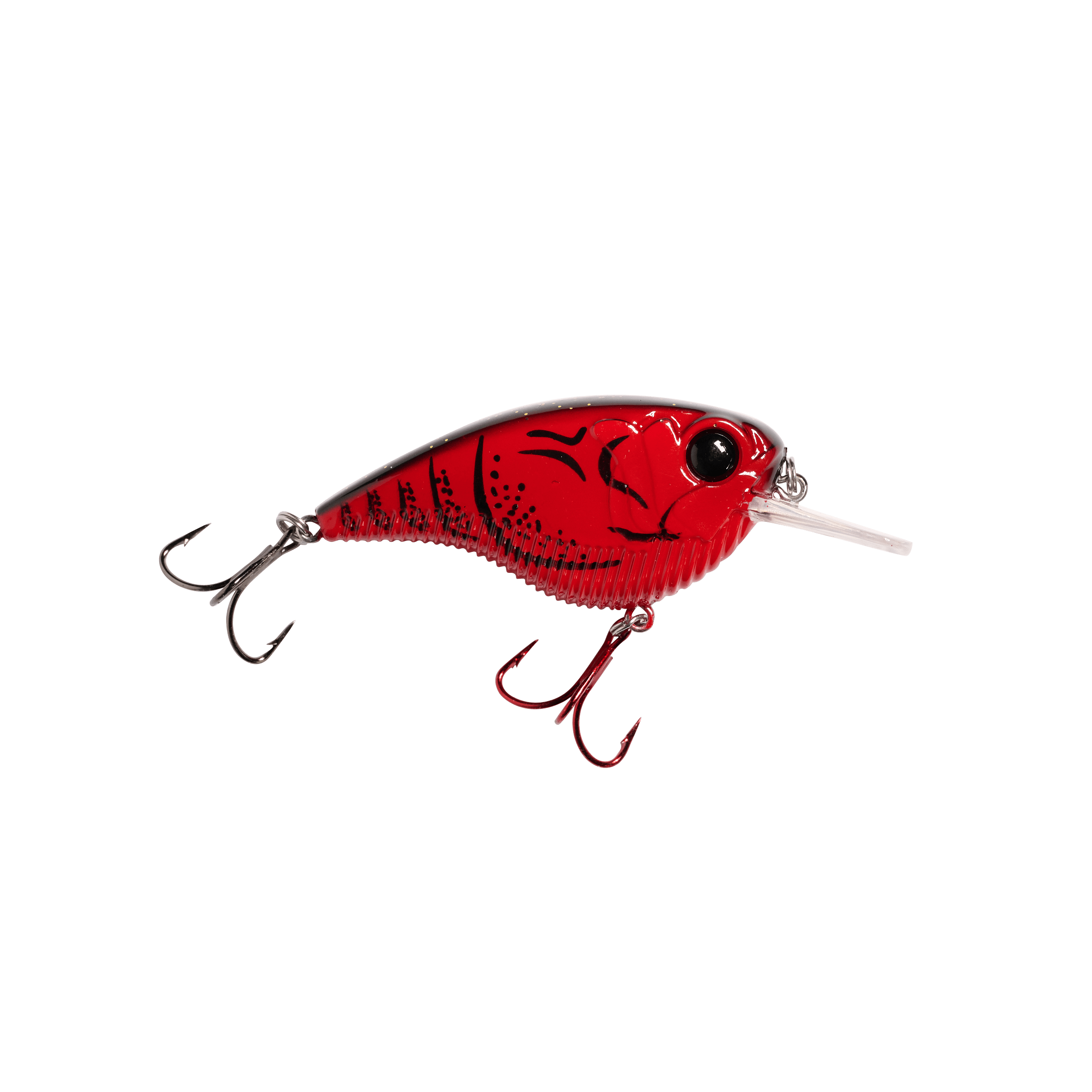 MONSTERBASS Flatline Flat-Sided Crankbait, Shallow Diver 8 Colors | Color: Candy Apple Craw Chartreuse Black Back
