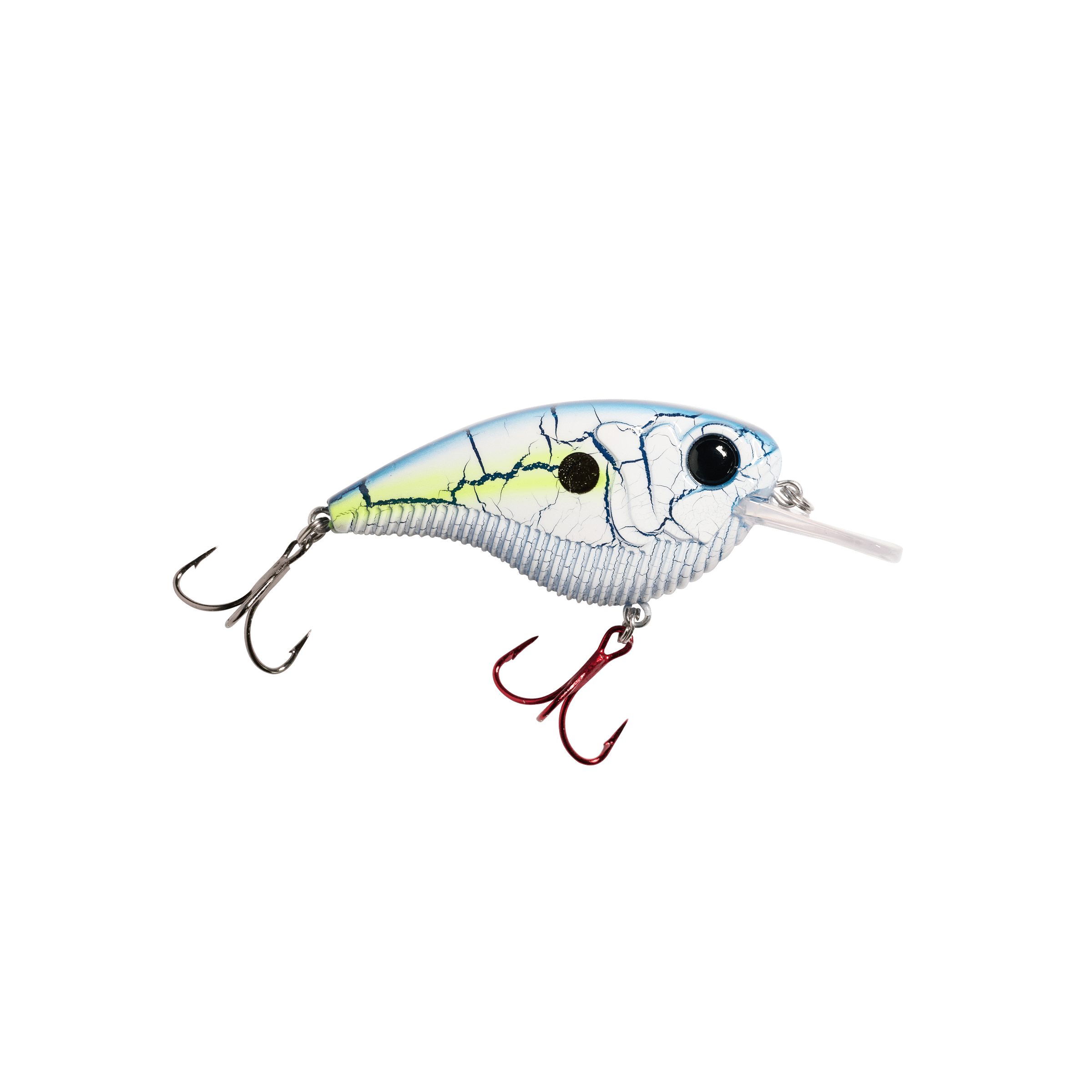 MONSTERBASS Flatline Flat-Sided Crankbait, Shallow Diver 8 Colors | Color: Candy Apple Craw Chartreuse Black Back