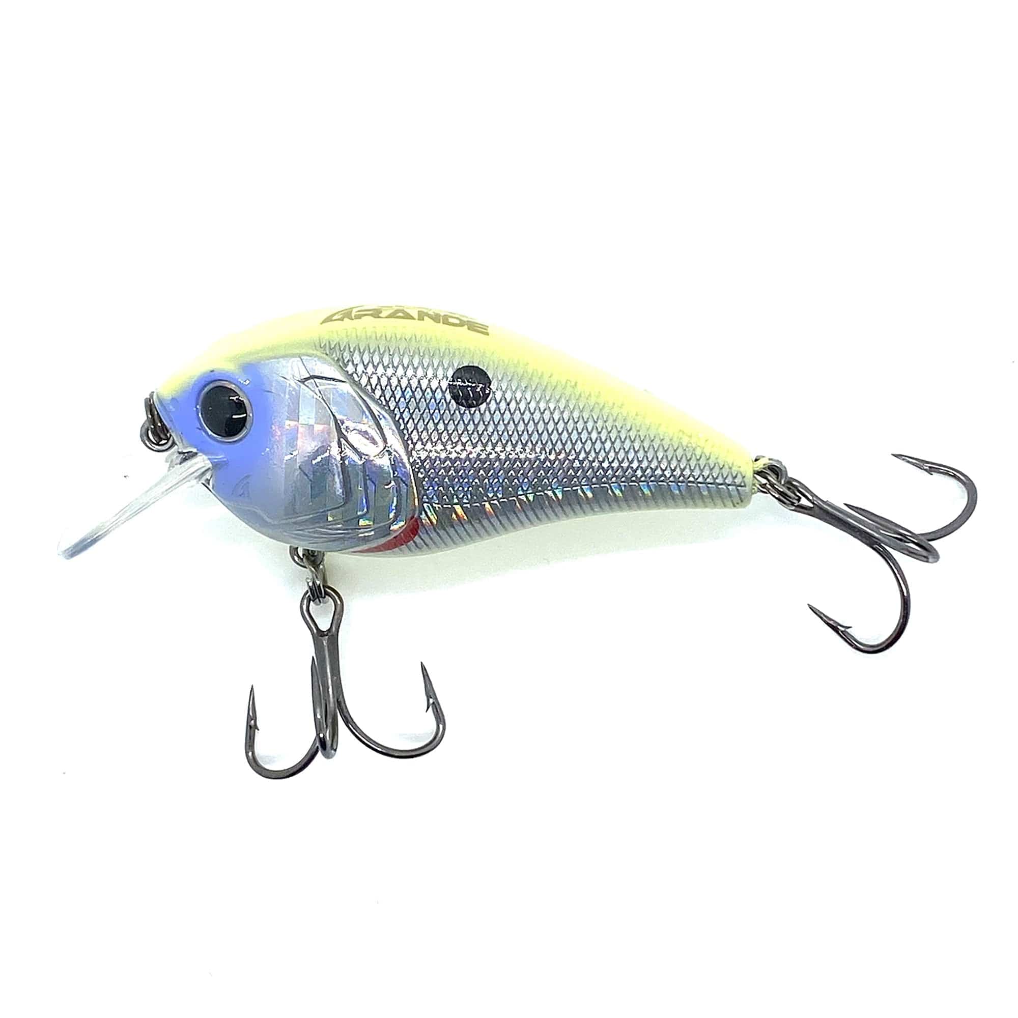 MONSTERBASS Hunter 1.5 SDR Squarebill Crankbait | Color: Bluegill Rage Blue Chartreuse Black Back Citrus Shad Craw