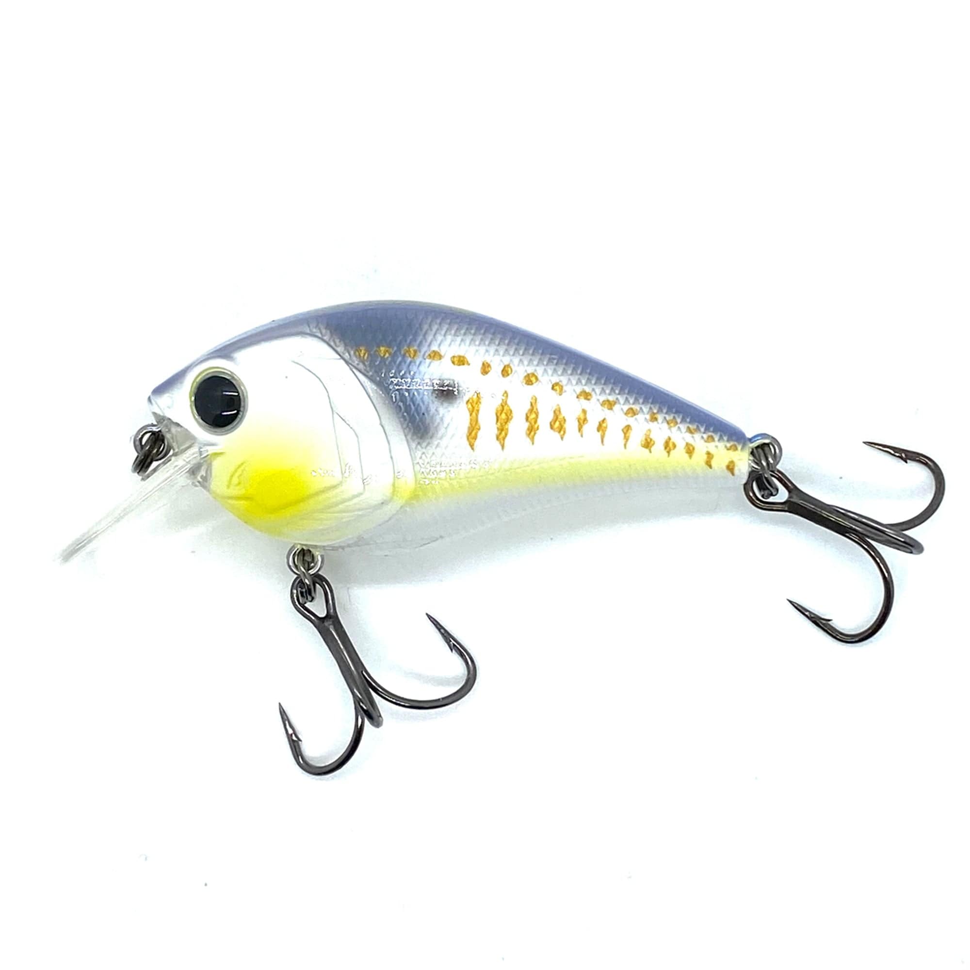 MONSTERBASS Hunter 1.5 SDR Squarebill Crankbait | Color: Bluegill Rage Blue Chartreuse Black Back Citrus Shad Craw