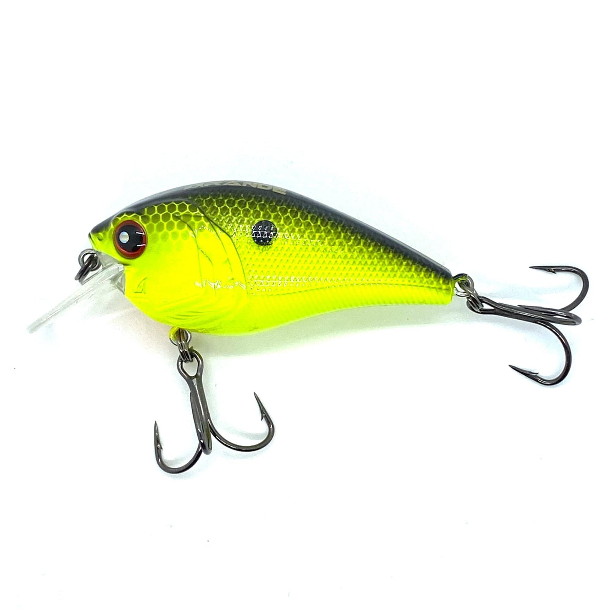 MONSTERBASS Hunter 1.5 SDR Squarebill Crankbait | Color: Bluegill Rage Blue Chartreuse Black Back Citrus Shad Craw