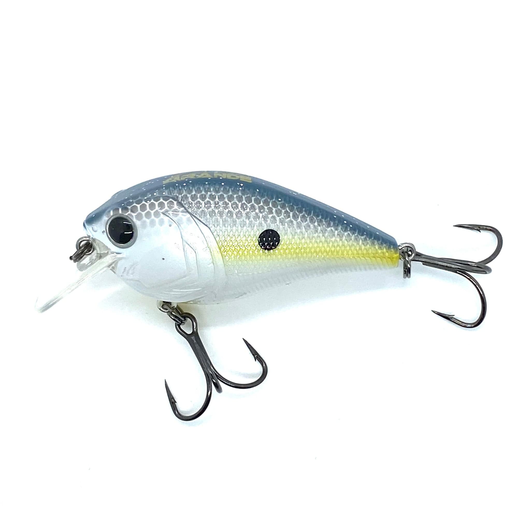 MONSTERBASS Hunter 1.5 SDR Squarebill Crankbait | Color: Bluegill Rage Blue Chartreuse Black Back Citrus Shad Craw