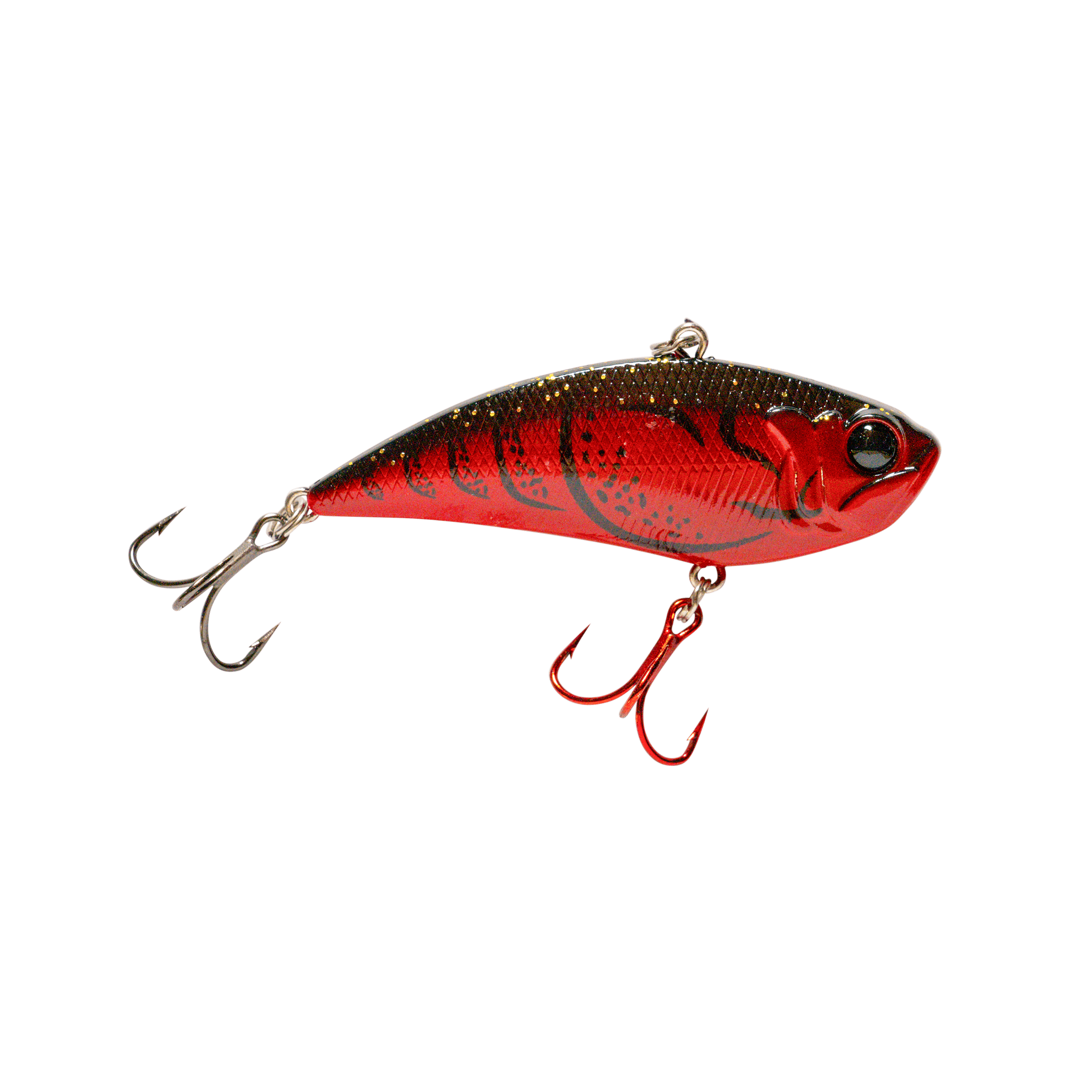 MONSTERBASS Incision 69mm Lipless Crankbait, 1/2 oz 6 Colors | Color: Blue Chrome Candy Apple Craw Crawlicious Ghost