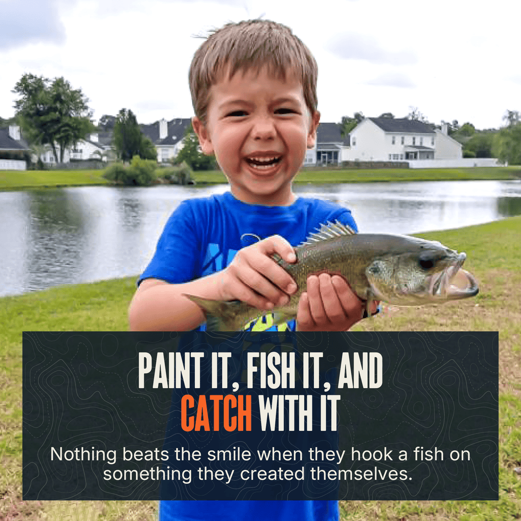 MONSTERBASS Kids Create a Bait Fishing Kit | Size: Fun Size Super