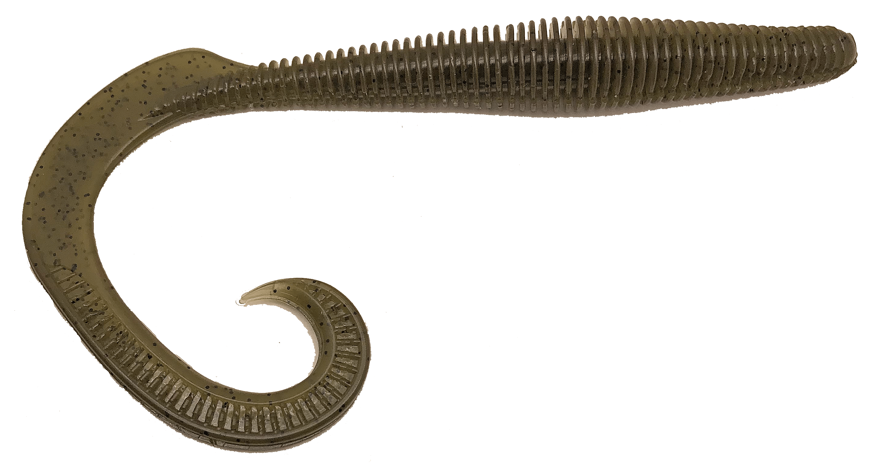 MONSTERBASS Megatail Rattlesnake 8’’ Soft Plastic Big Worm | Color: Trophy Hunter Blue Flake Green Pumpkin Watermelon