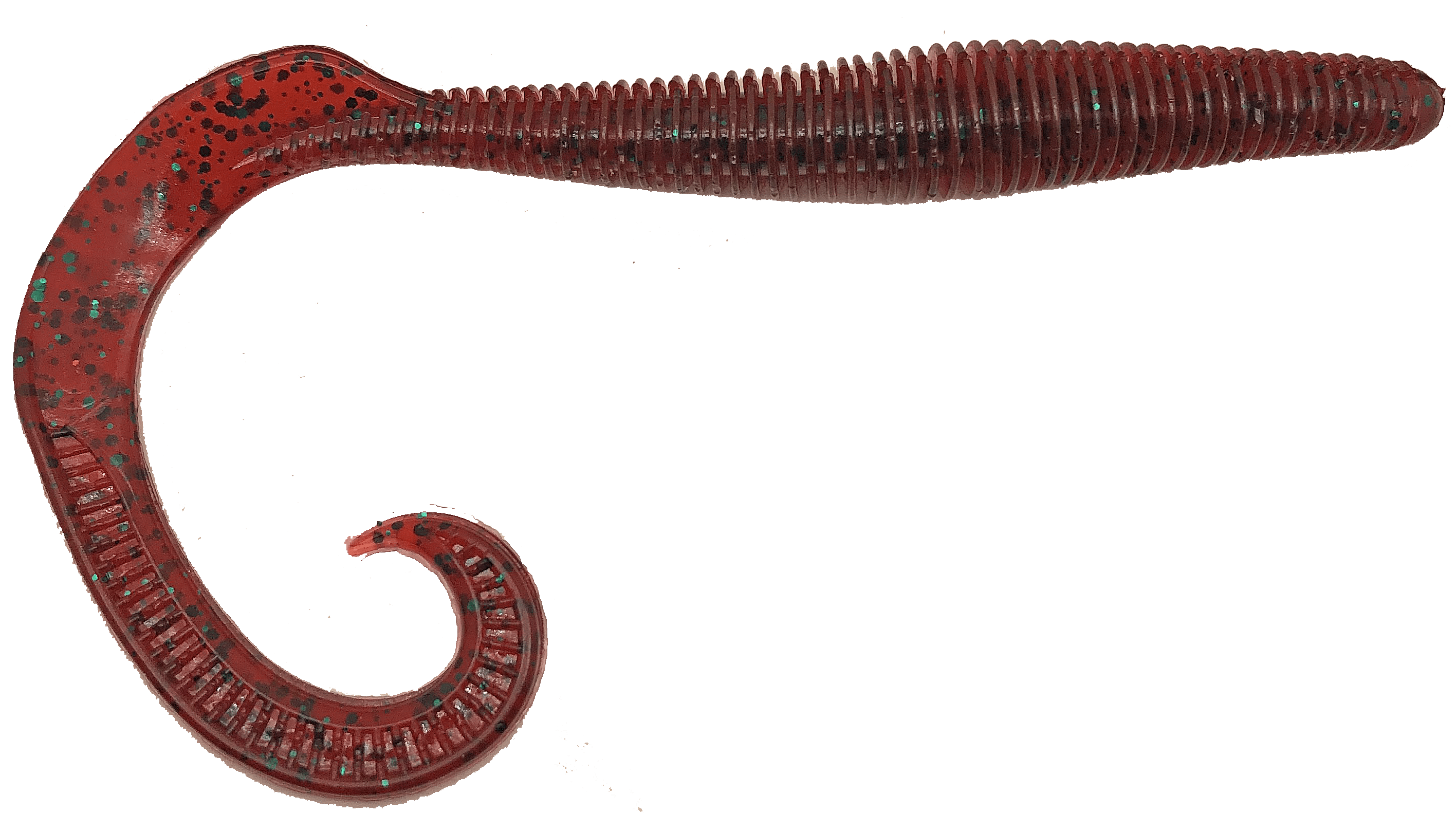 MONSTERBASS Megatail Rattlesnake 8’’ Soft Plastic Big Worm | Color: Trophy Hunter Blue Flake Green Pumpkin Watermelon