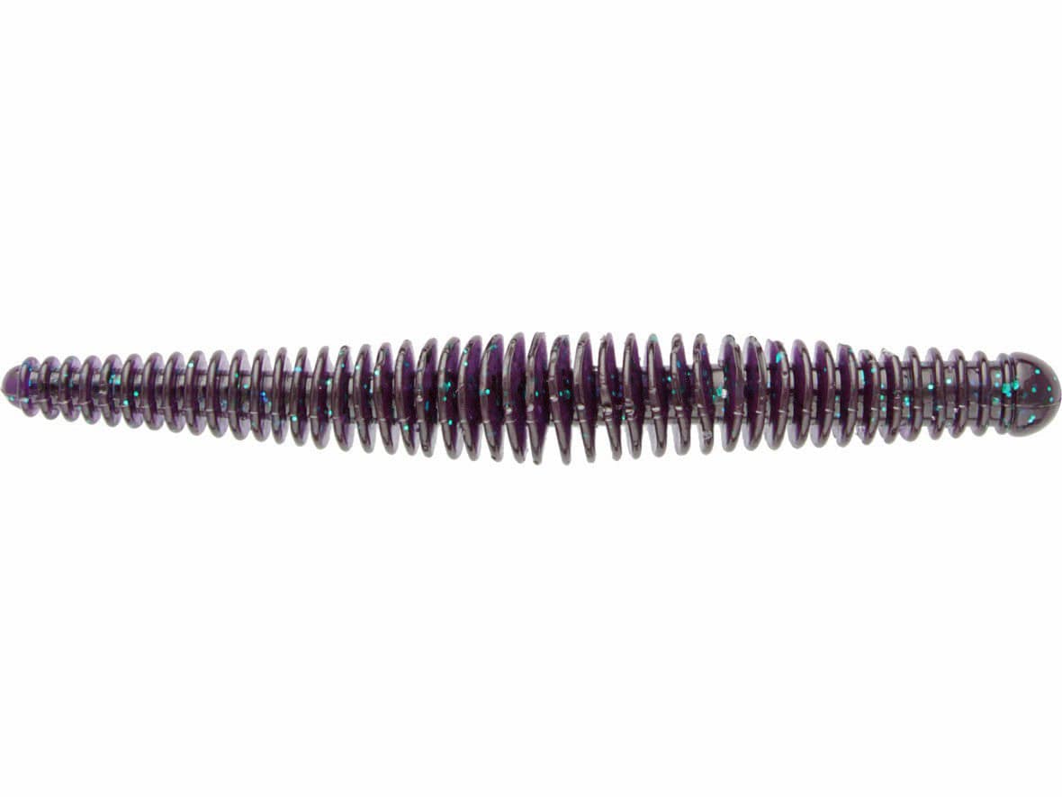 MONSTERBASS Rattlesnake 4.75’’ Soft Plastic Worm | Color: Ballistic Bluegill Black Blue Flake Green Pumpkin June Bug