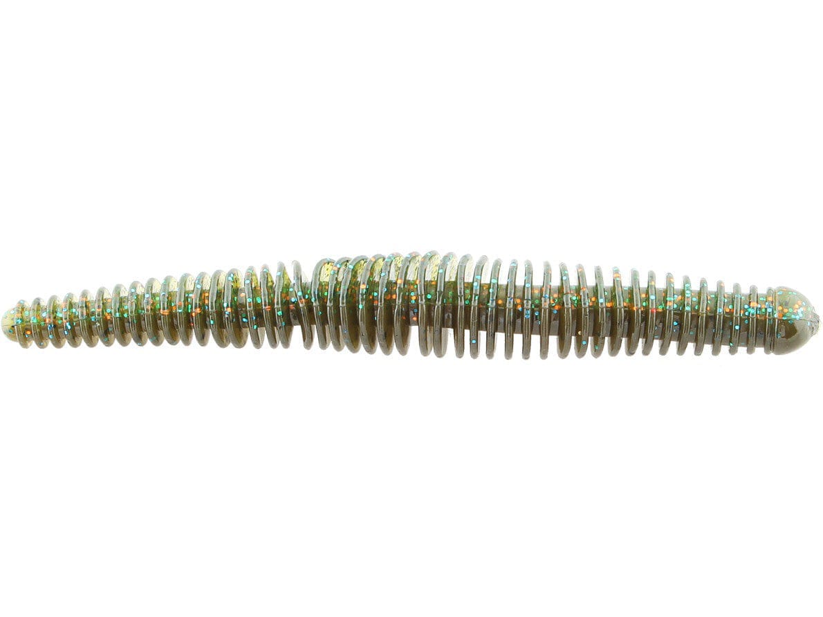 MONSTERBASS Rattlesnake 4.75’’ Soft Plastic Worm | Color: Ballistic Bluegill Black Blue Flake Green Pumpkin June Bug