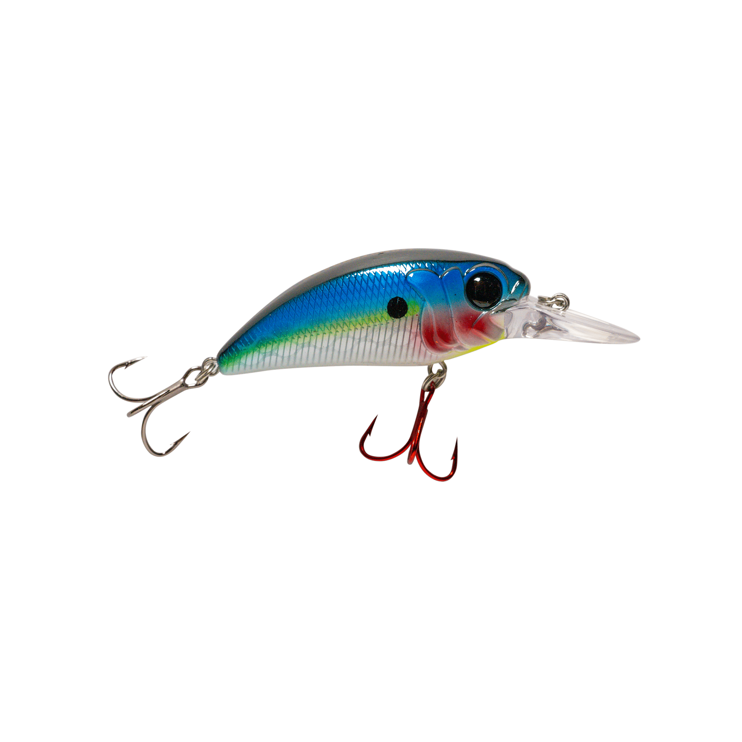MONSTERBASS Seeker 8 Medium Diving Crankbait | ft Depth Bass Lure | Color: Blue Craw Blackout Chrome Bluegill Sexy Bone