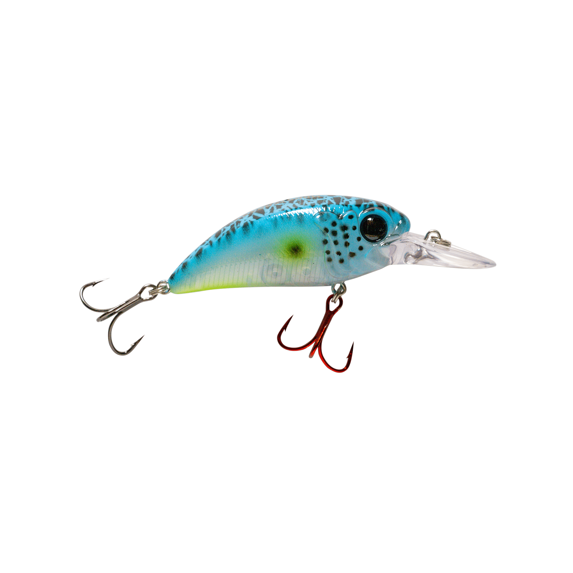 MONSTERBASS Seeker 8 Medium Diving Crankbait | ft Depth Bass Lure | Color: Blue Craw Blackout Chrome Bluegill Sexy Bone