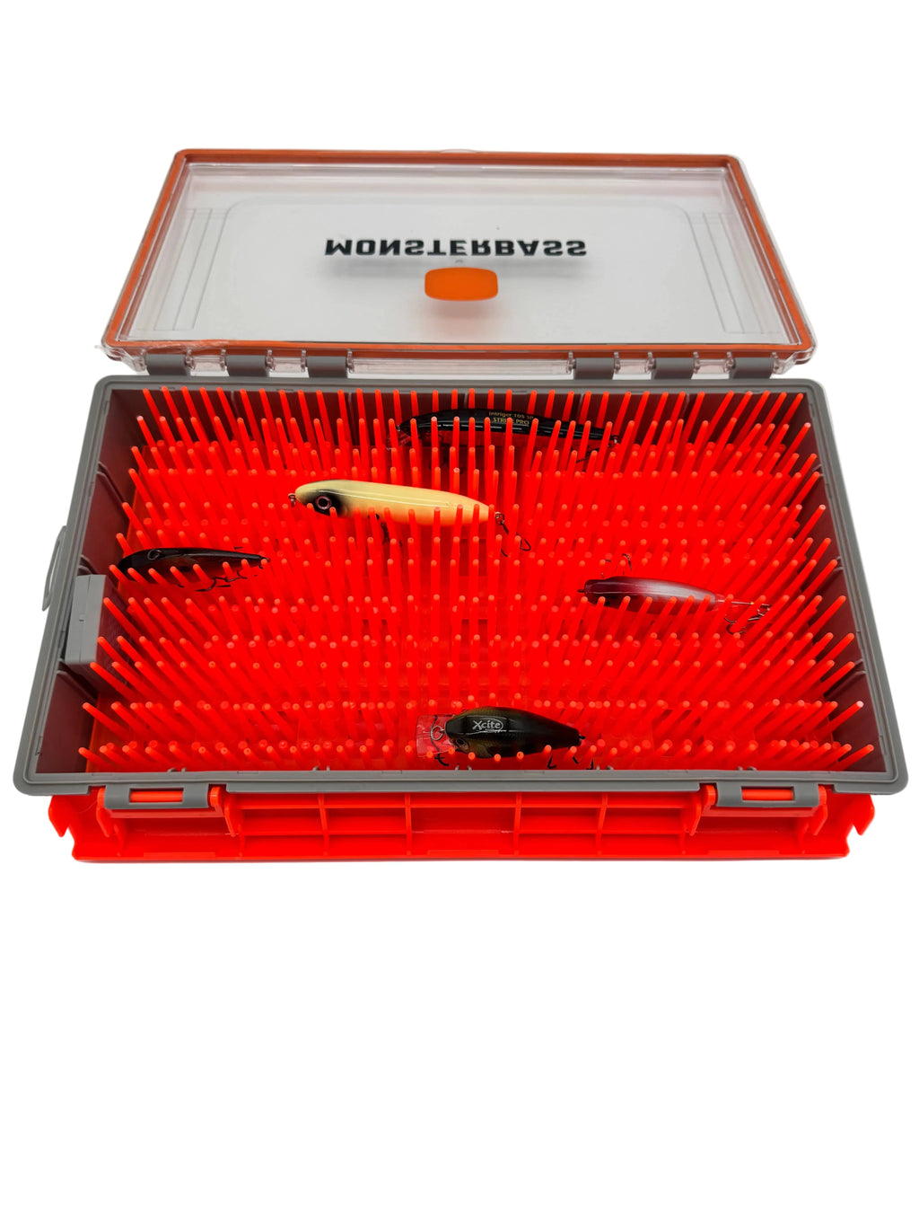 MONSTERBASS The Vault Waterproof Tackle Box | 360° Gasket Storage | Size: 3600 3700 Spinnerbait Crankbait | Jerkbait