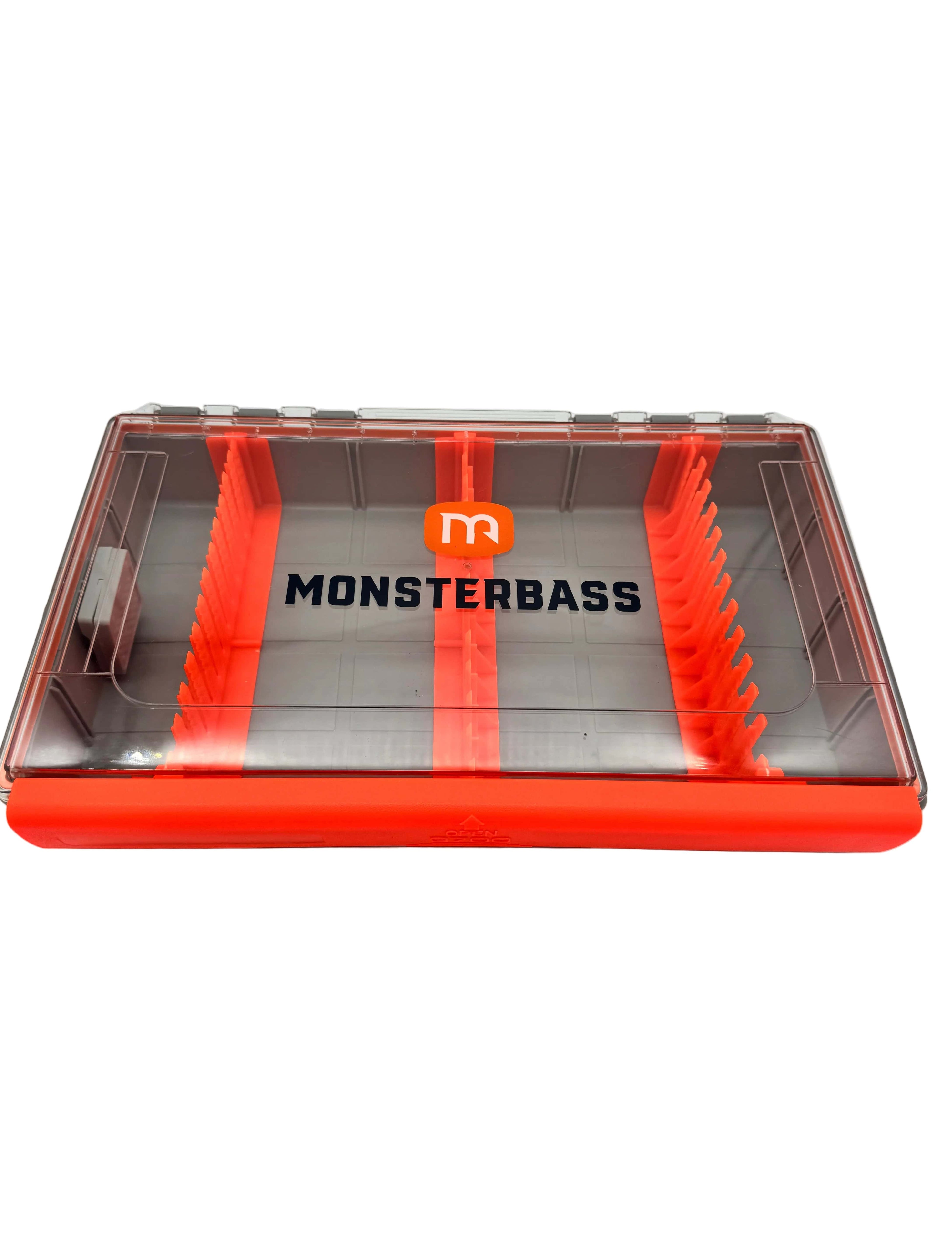 MONSTERBASS The Vault Waterproof Tackle Box | 360° Gasket Storage | Size: 3600 3700 Spinnerbait Crankbait | Jerkbait