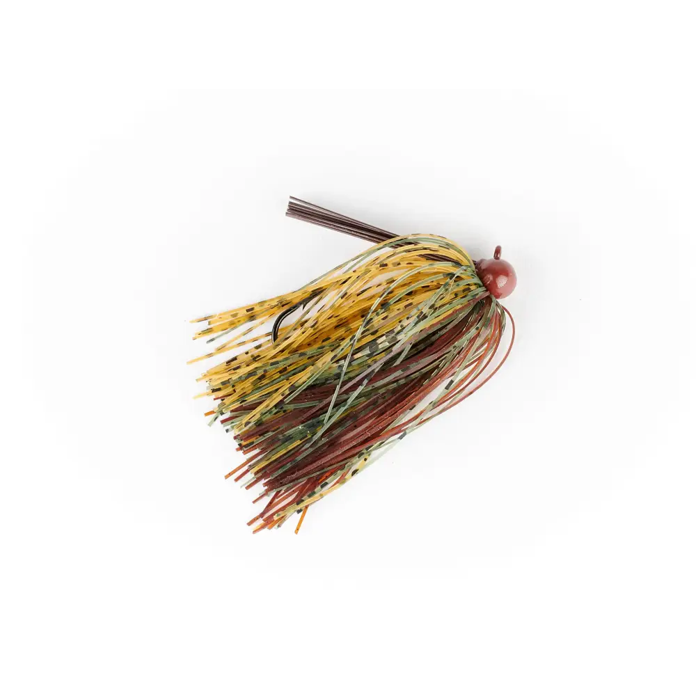 MONSTERBASS Tournament Series Tungsten Football Jig, 3/8 oz 97% Pure 6 Colors | Color: Black & Blue Green Pumpkin Camo