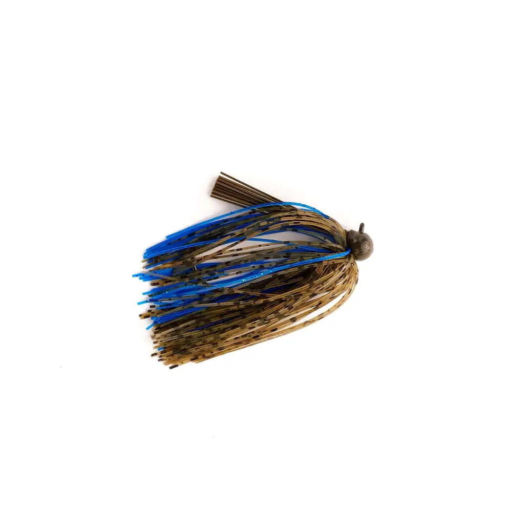 MONSTERBASS Tournament Series Tungsten Football Jig, 3/8 oz 97% Pure 6 Colors | Color: Black & Blue Green Pumpkin Camo